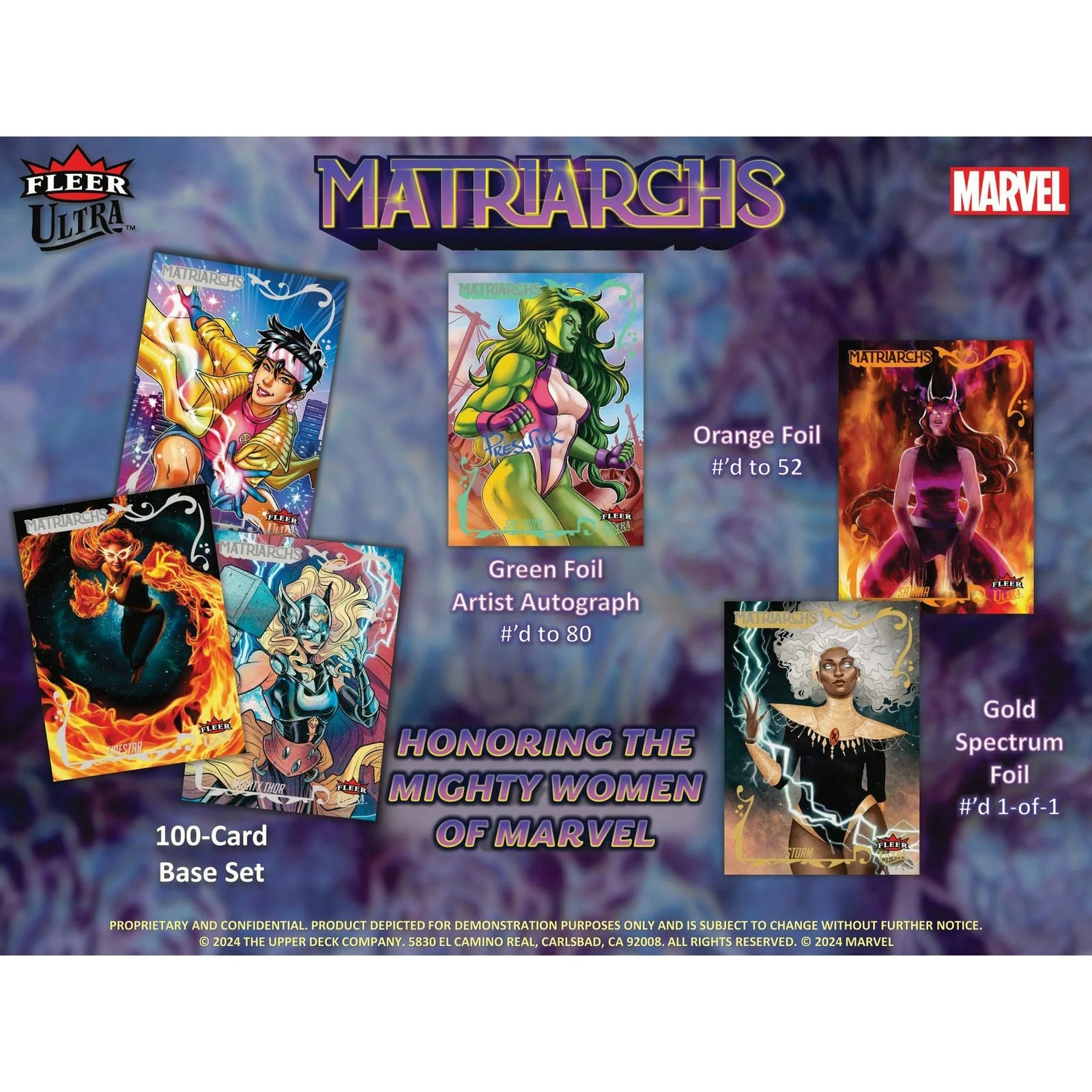 DRAFT - 2024 Upper Deck Fleer Ultra Matriarchs of Marvel Hobby Box