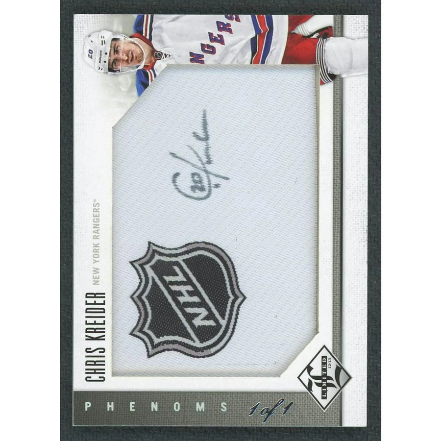 Chris Kreider Signed 2012-13 Panini Limited Card | #231 1/1