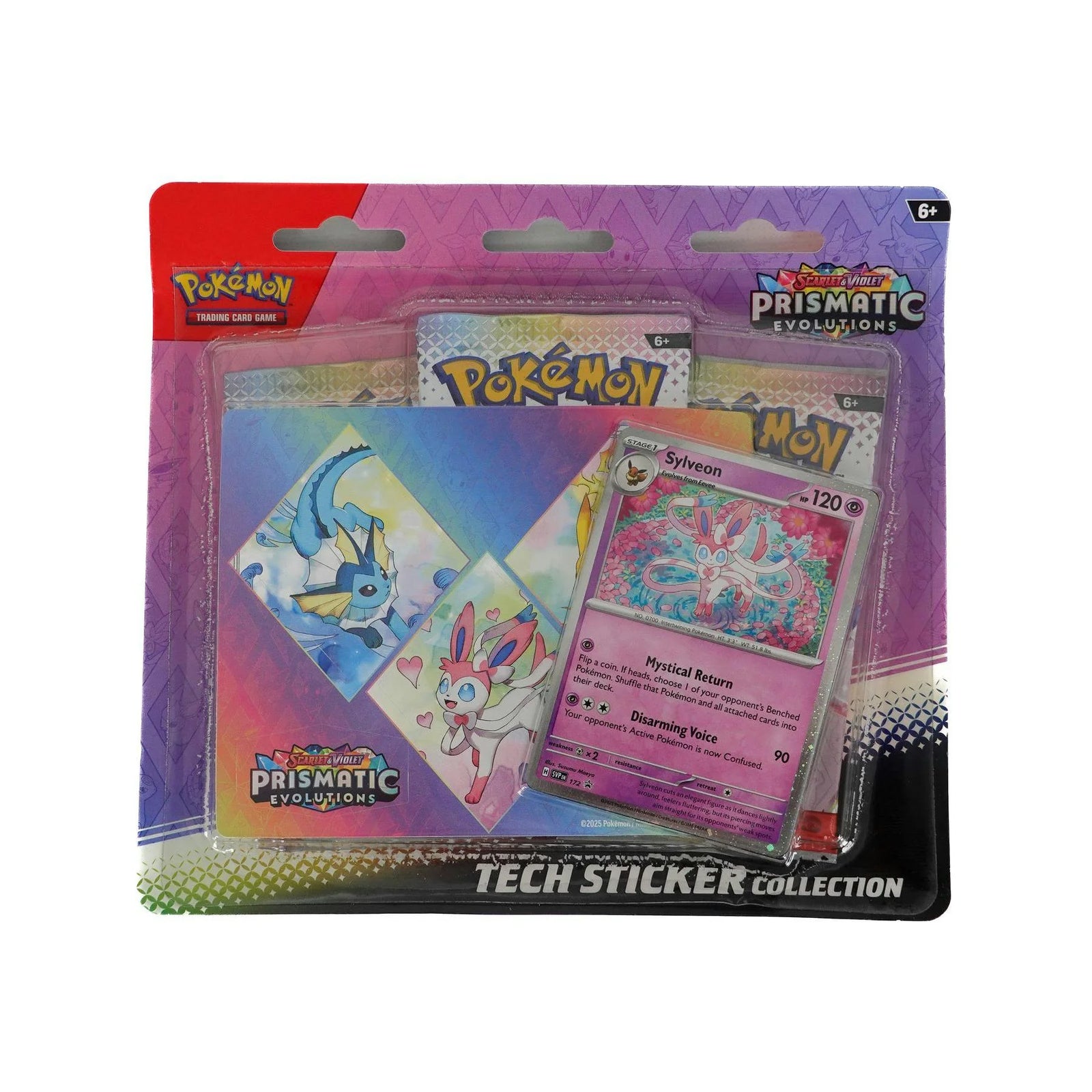 DRAFT - Pokemon Scarlet & Violet Prismatic Evolutions Tech Sticker 12-Blister Case