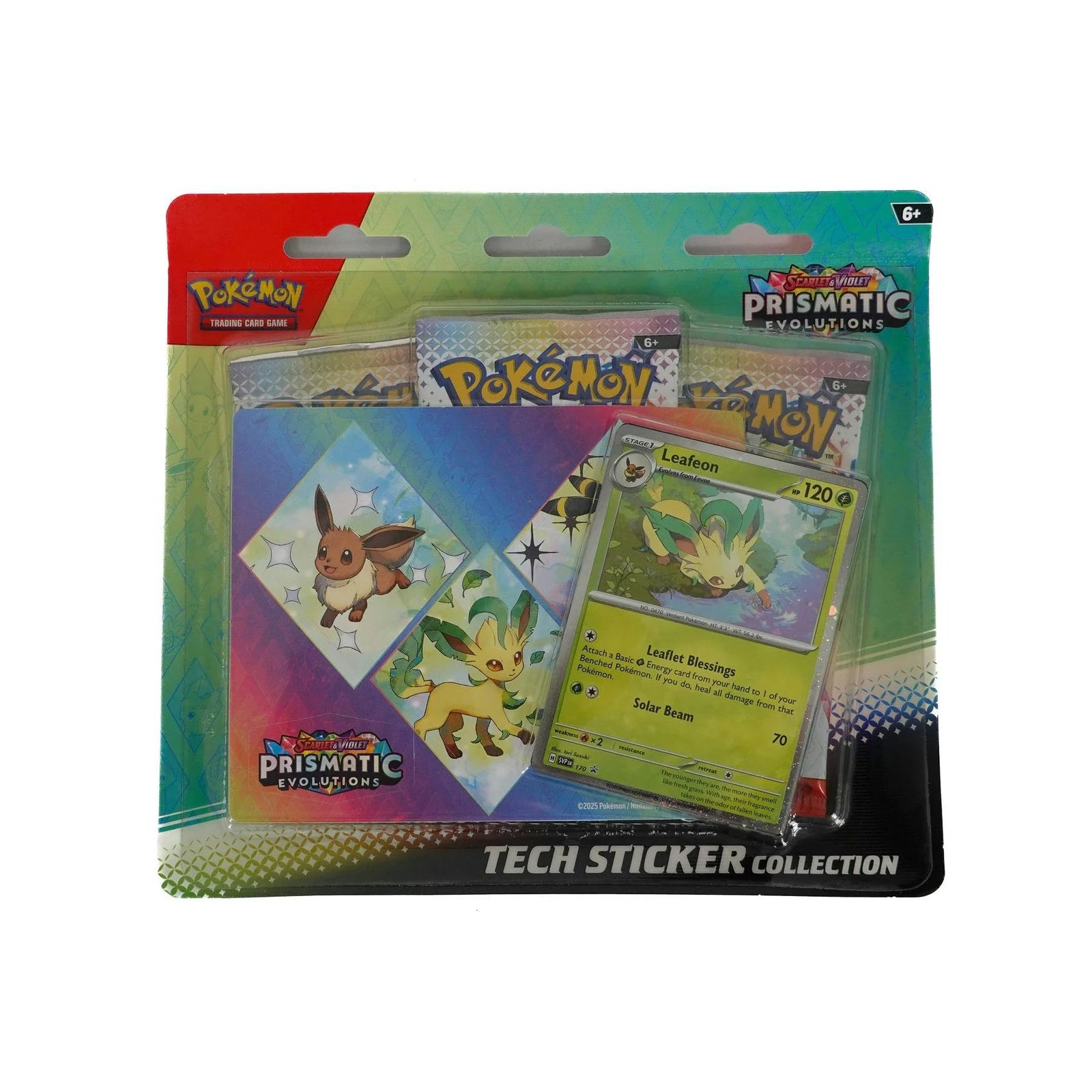 DRAFT - Pokemon Scarlet & Violet Prismatic Evolutions Tech Sticker 12-Blister Case