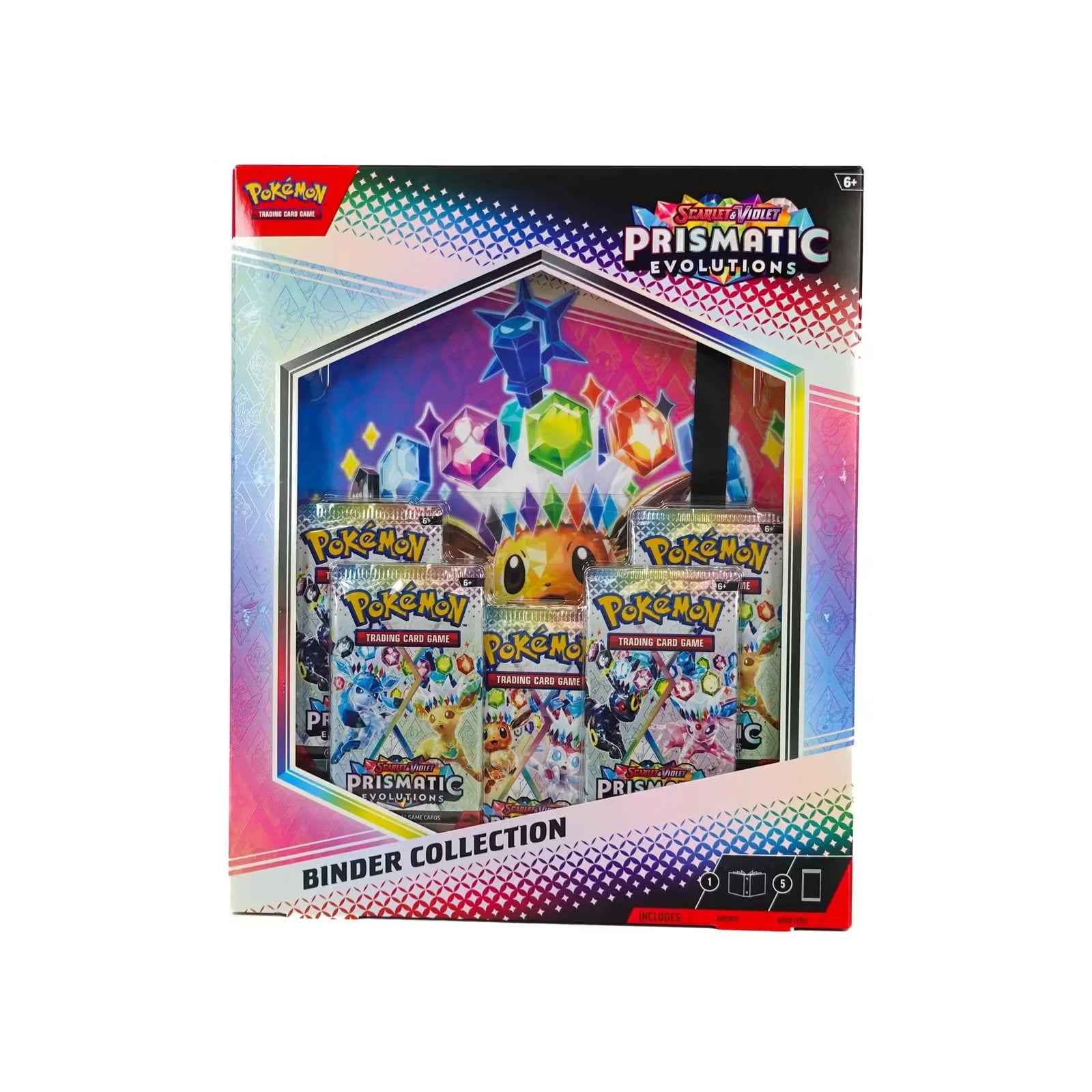 Pokemon Scarlet Violet Prismatic Evolutions Binder Collection Box Sealed