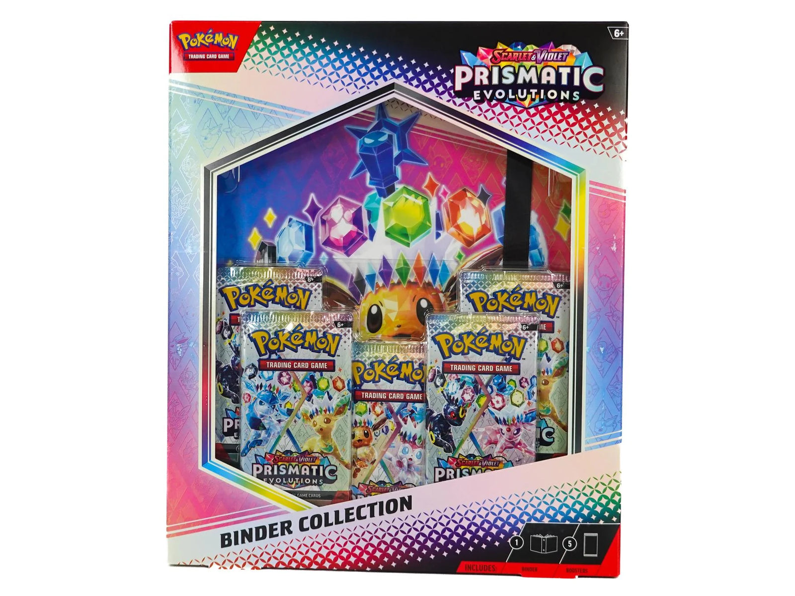 Pokemon Scarlet Violet Prismatic Evolutions Binder Collection Box Sealed