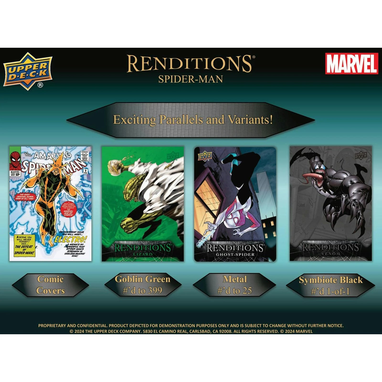 DRAFT - 2024 Upper Deck Marvel Renditions Spider-Man Hobby Box