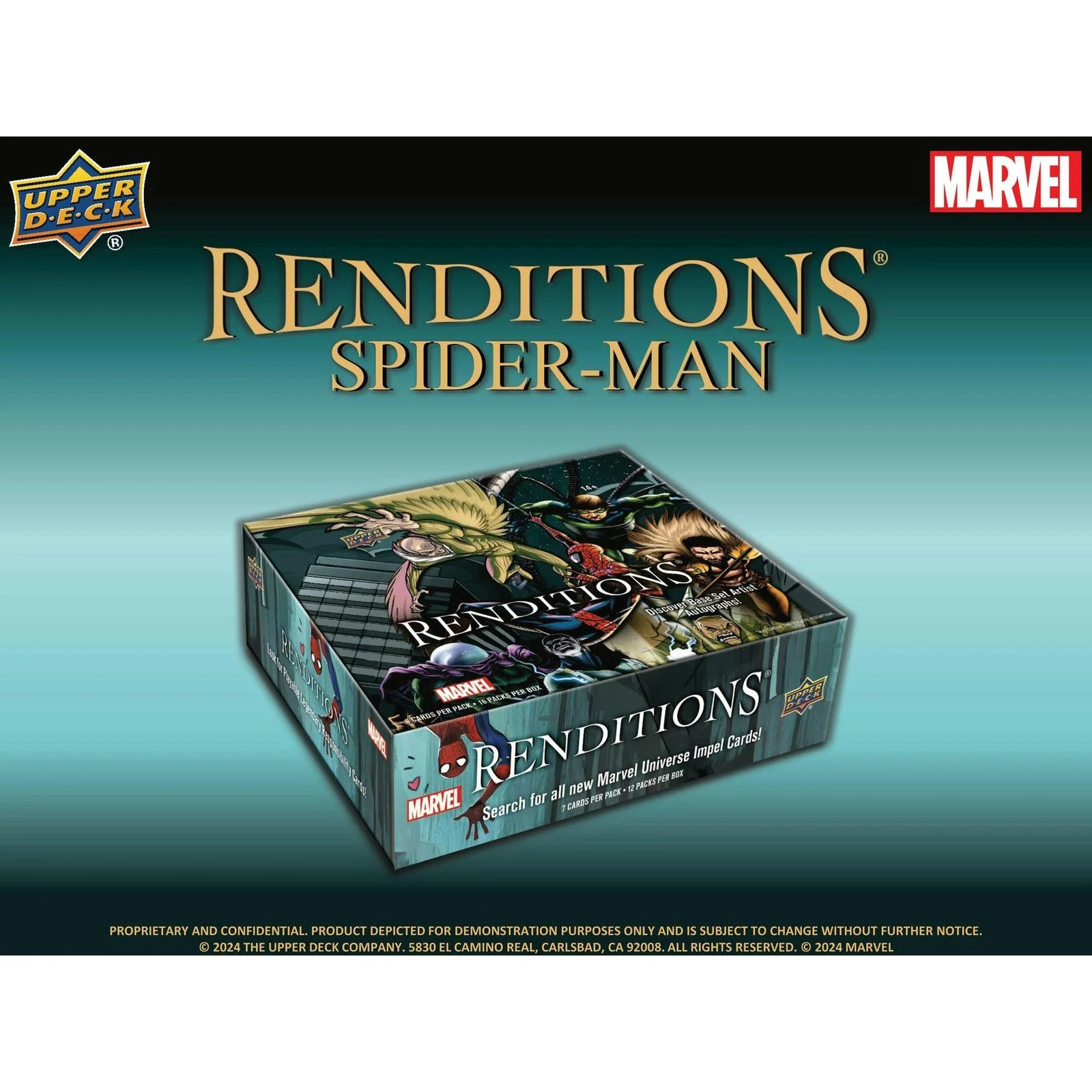 DRAFT - Upper Deck Marvel Renditions Spider-Man Hobby 12-Box Case
