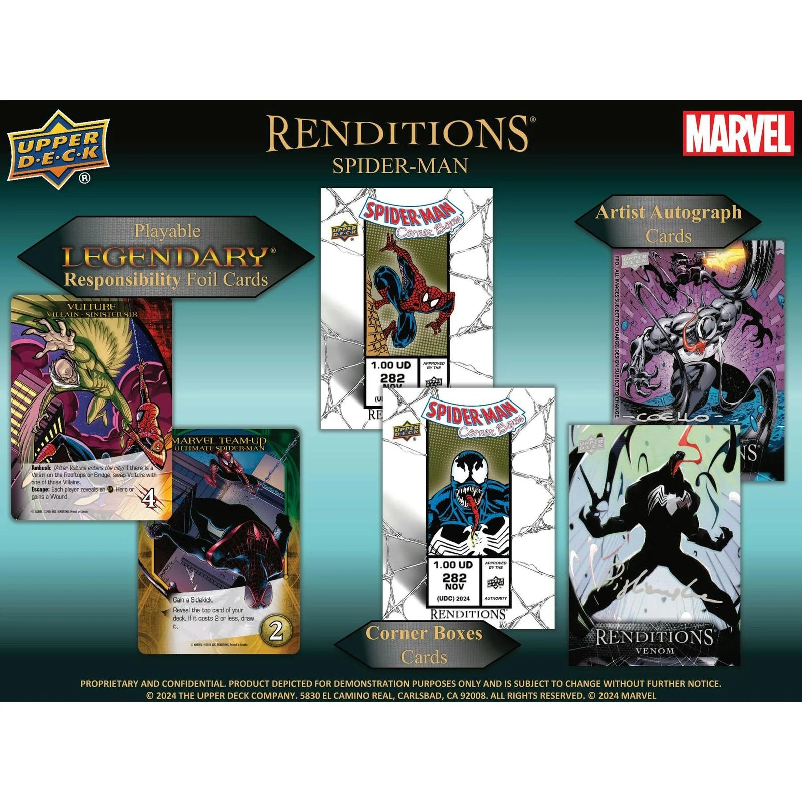 DRAFT - Upper Deck Marvel Renditions Spider-Man Hobby 12-Box Case