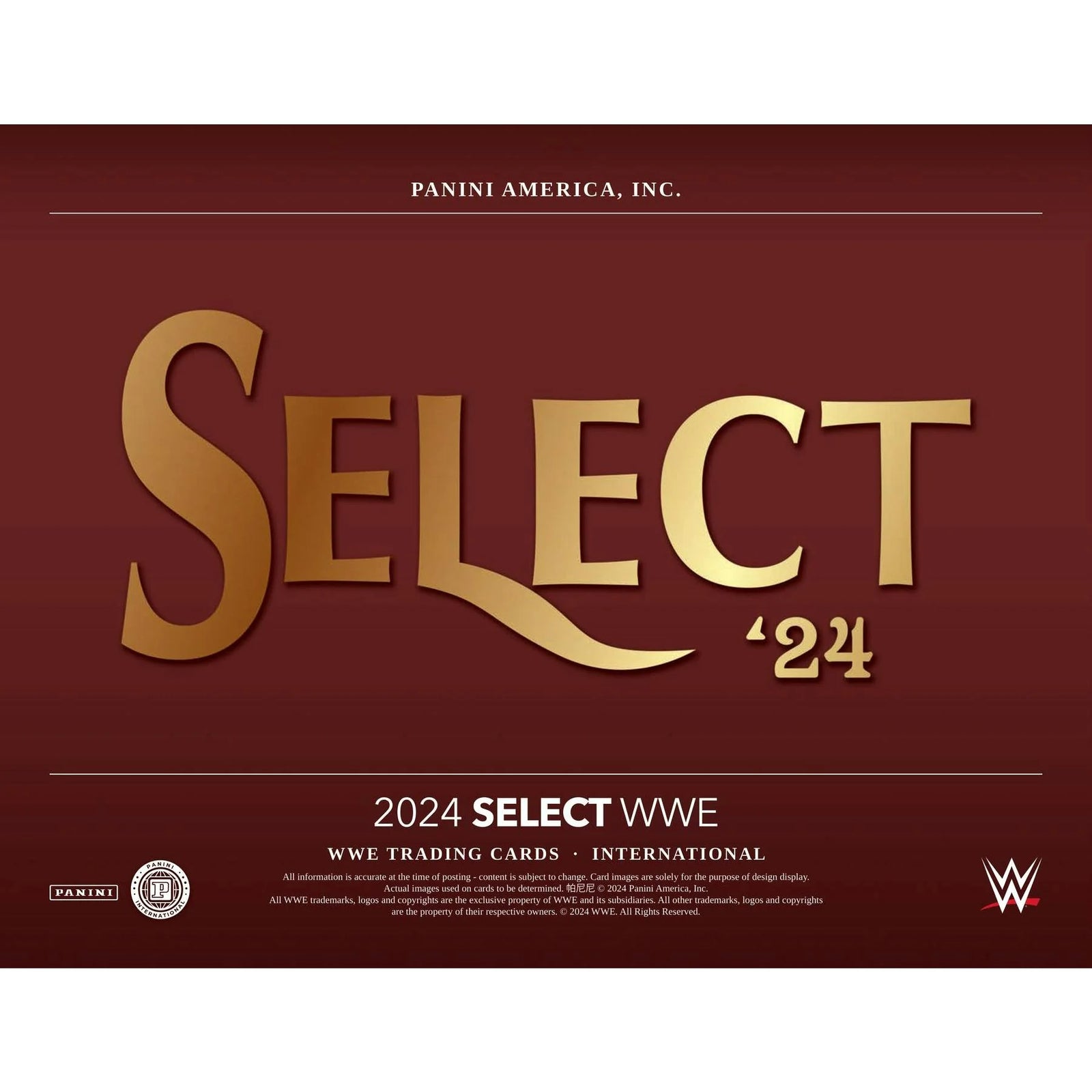DRAFT - 2024 Panini Select WWE Wrestling International Hobby Box