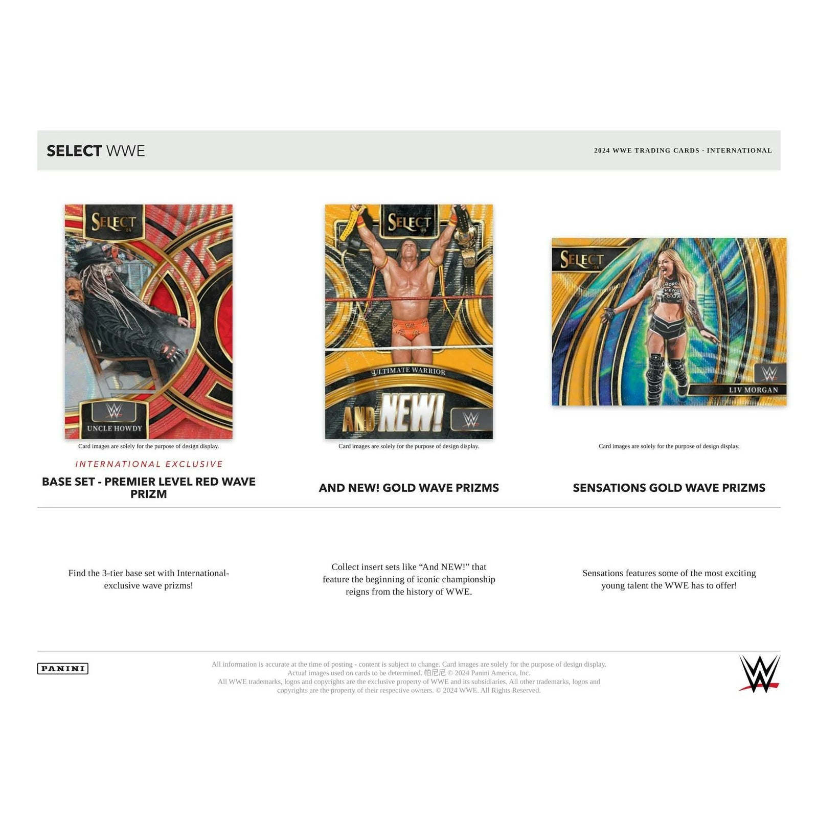 DRAFT - 2024 Panini Select WWE Wrestling International Hobby Box