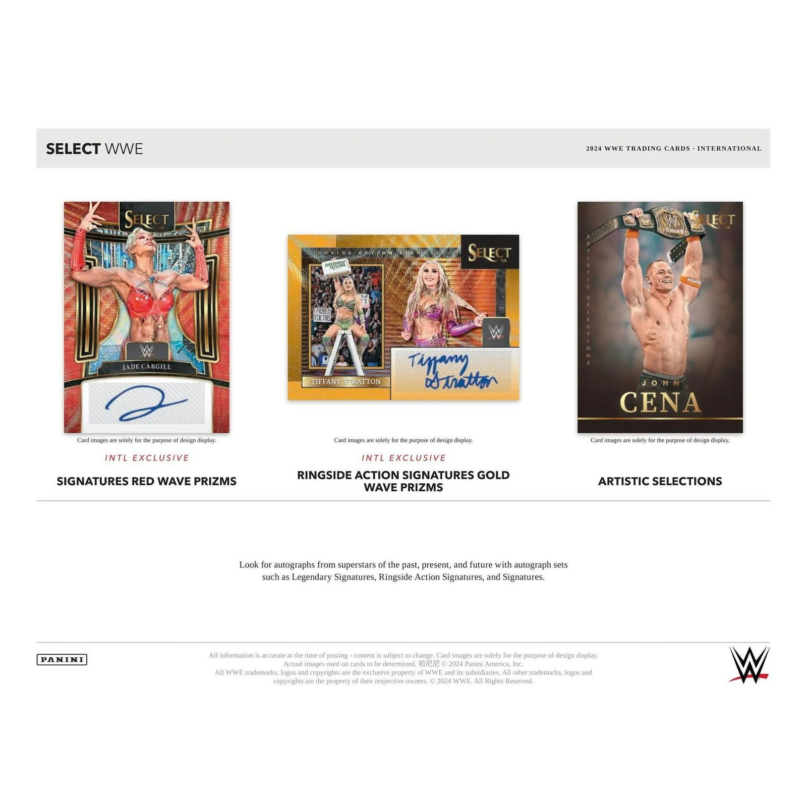 DRAFT - 2024 Panini Select WWE Wrestling International Hobby Box