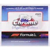 DRAFT - 2020 Topps Chrome Formula 1 Sapphire Edition Hobby Box