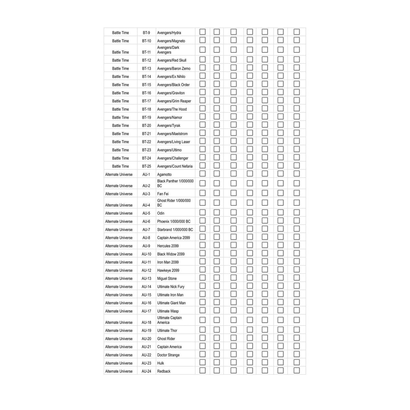 DRAFT - 2024 Upper Deck Marvel Avengers 12-Box Case | BV1O0YPR73
