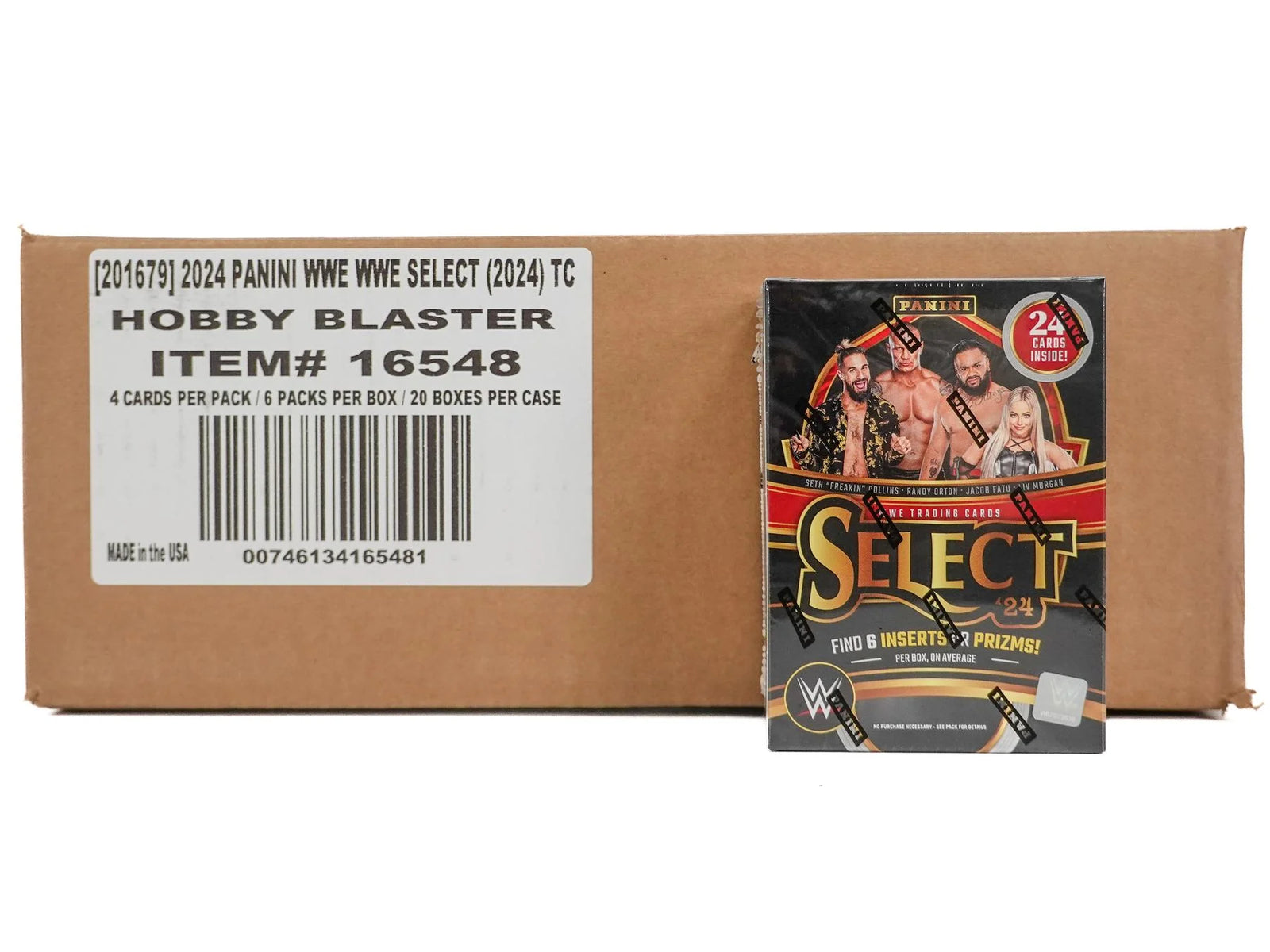 2024 Panini Select WWE Wrestling Blaster Hobby 20-Box Case (Ships Sealed Only) - D
