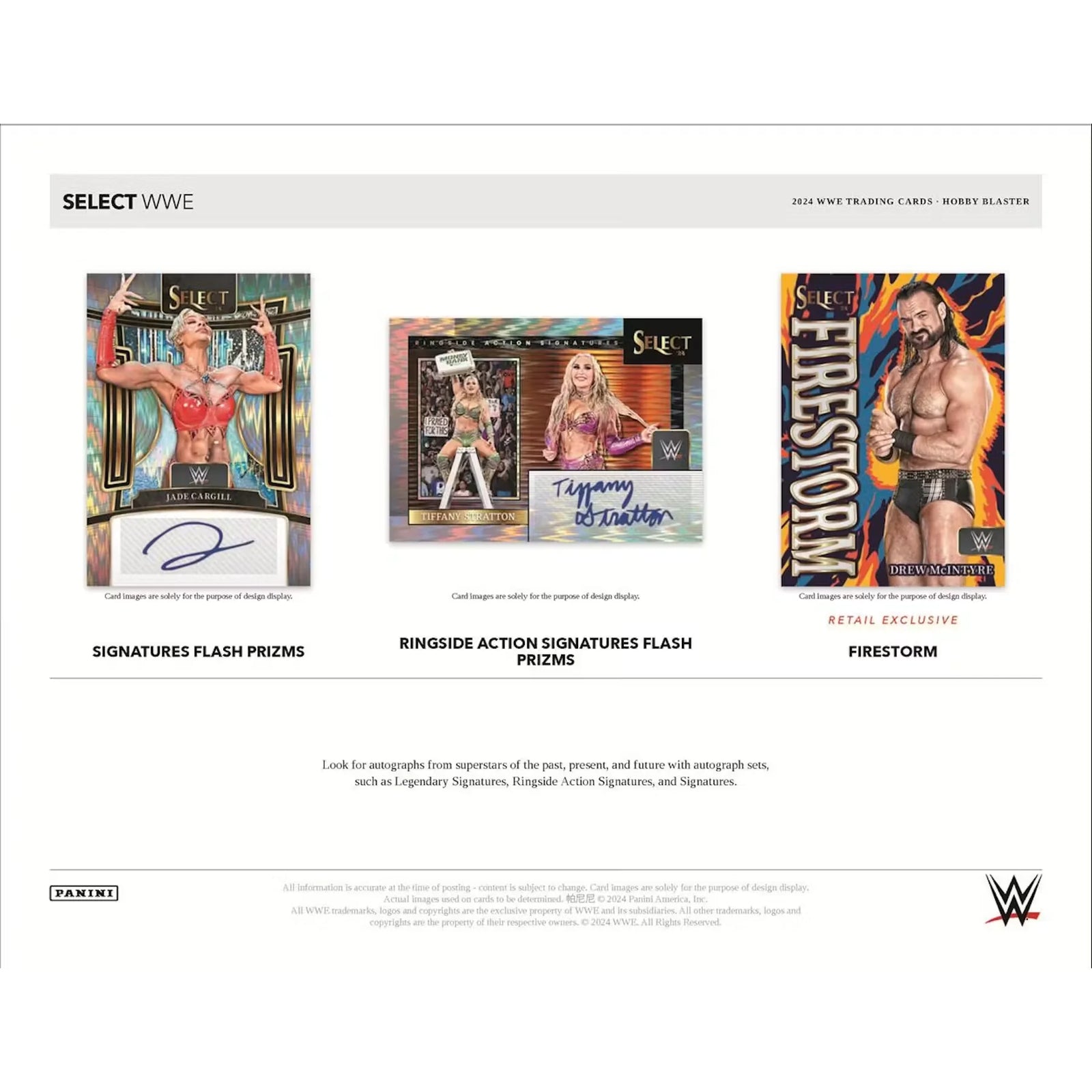 2024 Panini Select WWE Wrestling Hobby Blaster Box (Ships Sealed Only)
