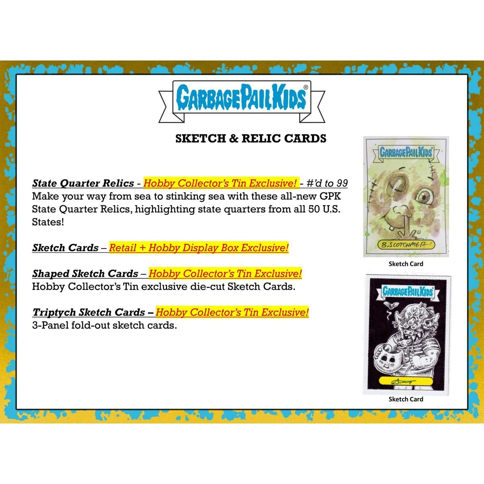 DRAFT - 2023 Topps Garbage Pail Kids Series 1 Go On Vacation Hobby Box