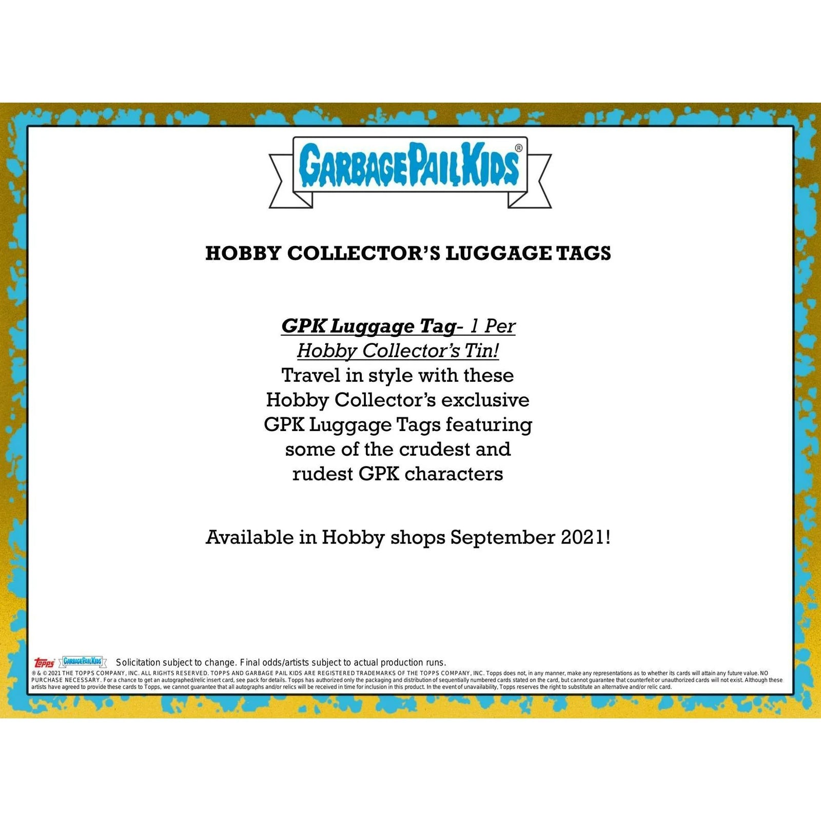 DRAFT - 2023 Topps Garbage Pail Kids Series 1 Go On Vacation Hobby Box