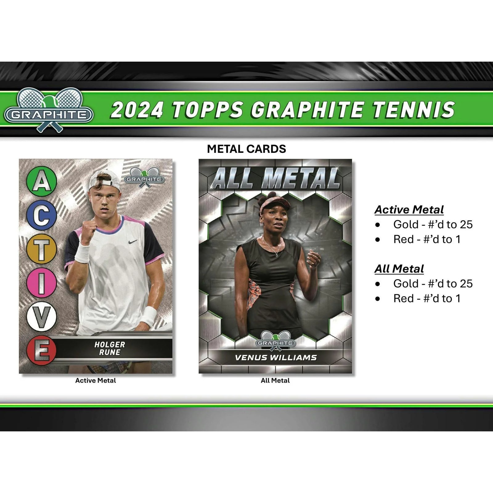 DRAFT - 2024 Topps Graphite Tennis Hobby 12-Box Case | SKU BV1Q0Y69T0