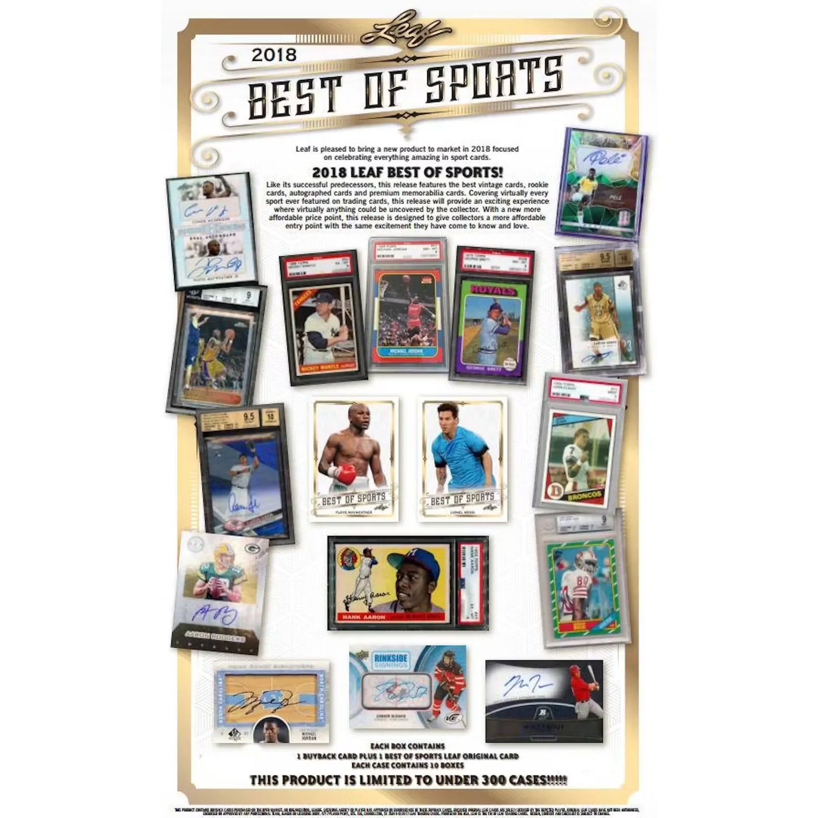 2018 Leaf Best of Sports Hobby Box (Ships Sealed Only)