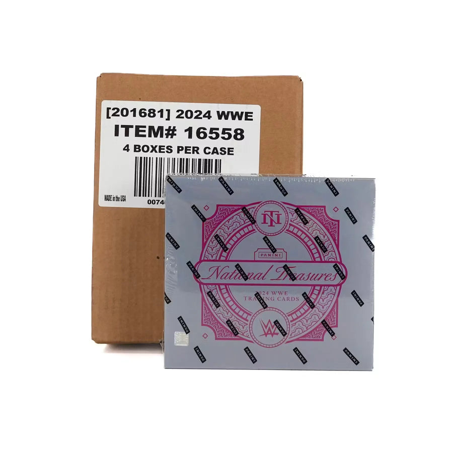 2024 Panini National Treasures WWE Wrestling Hobby 4-Box Case