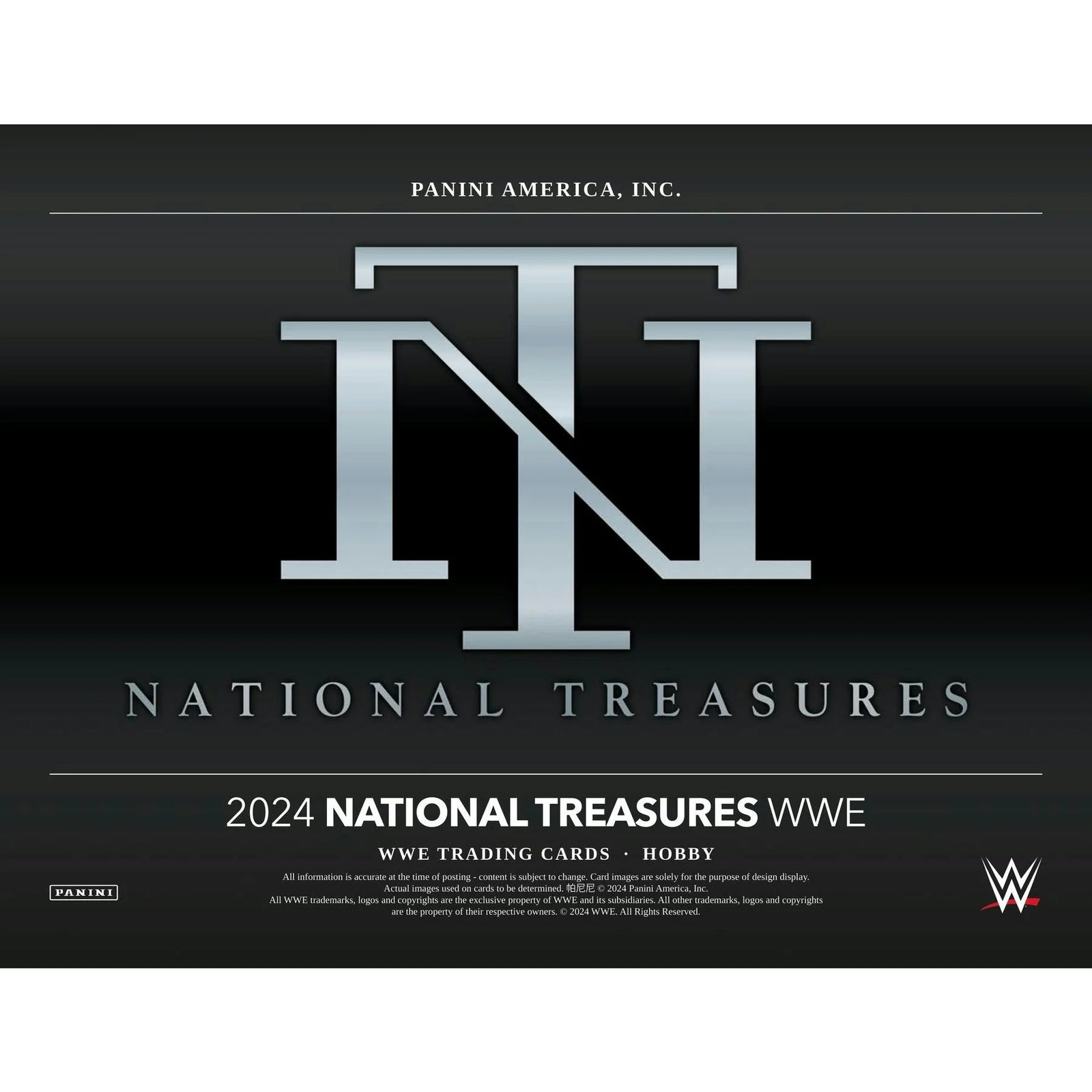 2024 Panini National Treasures WWE Wrestling Hobby 4-Box Case