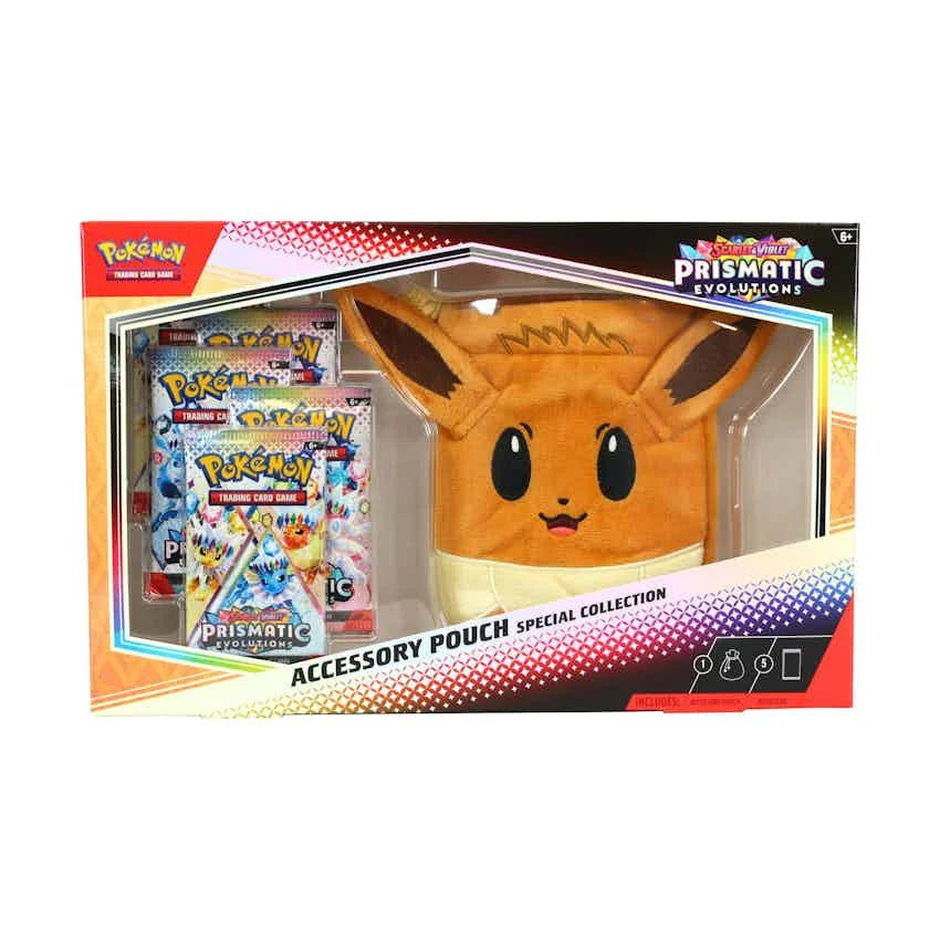 Pokemon Scarlet & Violet: Prismatic Evolutions Accessory Pouch Special Collection Box (Ships Sealed Only)