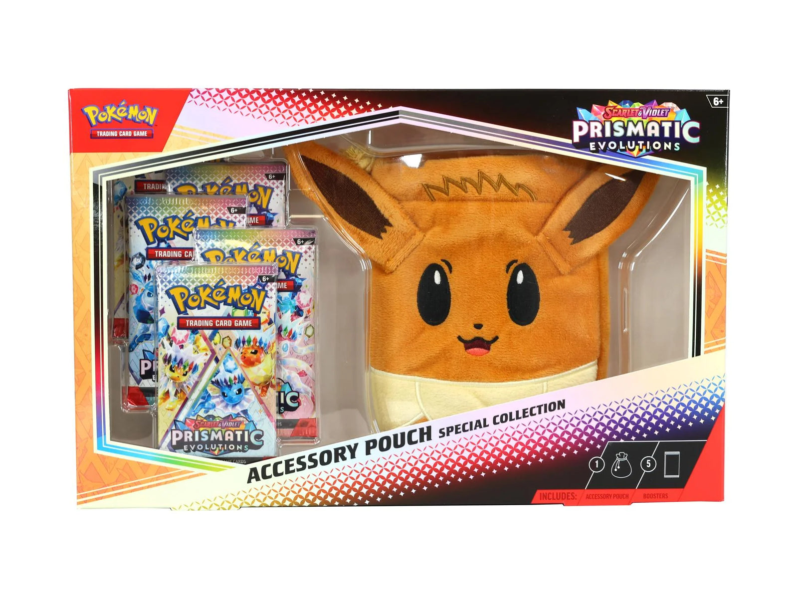 Pokemon Scarlet & Violet: Prismatic Evolutions Accessory Pouch Special Collection Box (Ships Sealed Only)