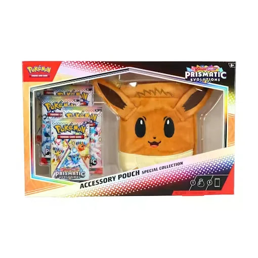 Pokemon Scarlet & Violet: Prismatic Evolutions Accessory Pouch Special Collection Box (Ships Sealed Only)