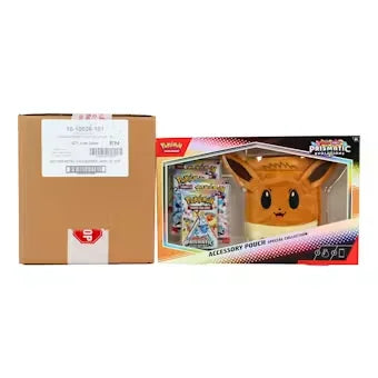 Pokemon Scarlet & Violet Prismatic Evolutions Eevee Accessory Pouch Case | 6 Boxes (Ships Sealed Only)