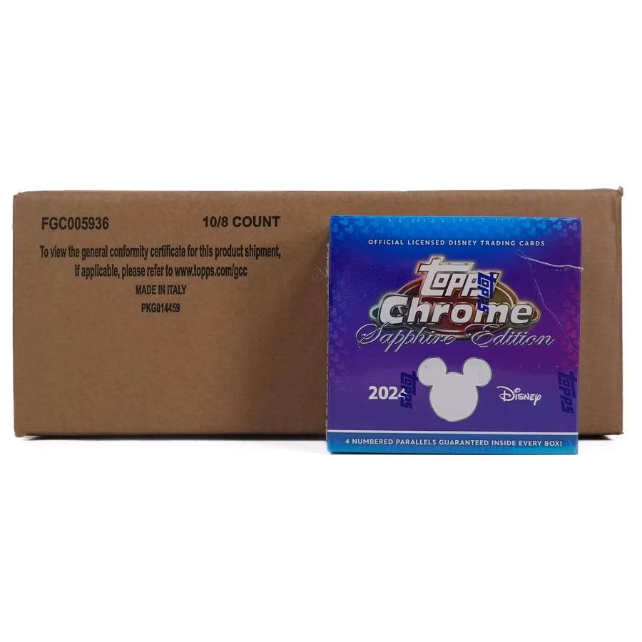 2024 Topps Disney Chrome Sapphire Hobby 10-Box Case (Ships Sealed Only)