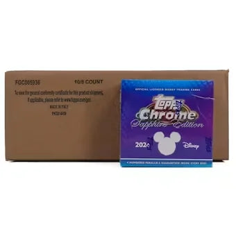 2024 Topps Disney Chrome Sapphire Hobby 10-Box Case (Ships Sealed Only)