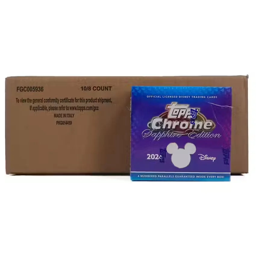 2024 Topps Disney Chrome Sapphire Hobby 10-Box Case (Ships Sealed Only)