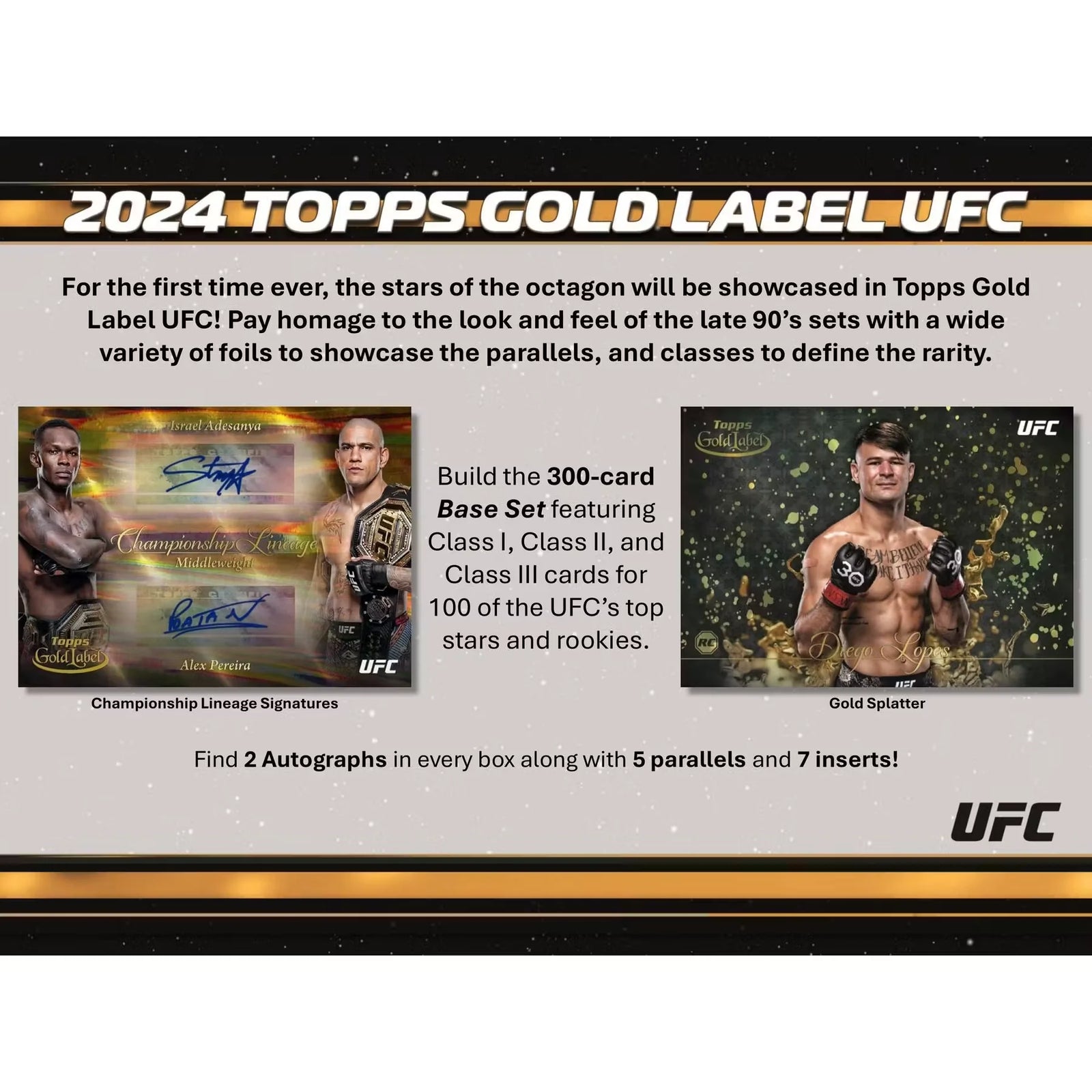 DRAFT - 2024 Topps Gold Label UFC Hobby Box