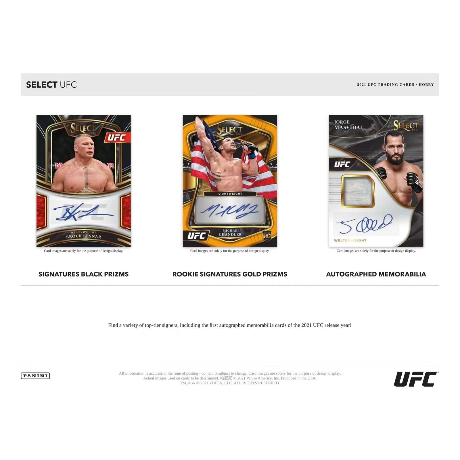 2021 Panini UFC Select Hobby Box | Two Autographs + Memorabilia (Ships Sealed Only) - D