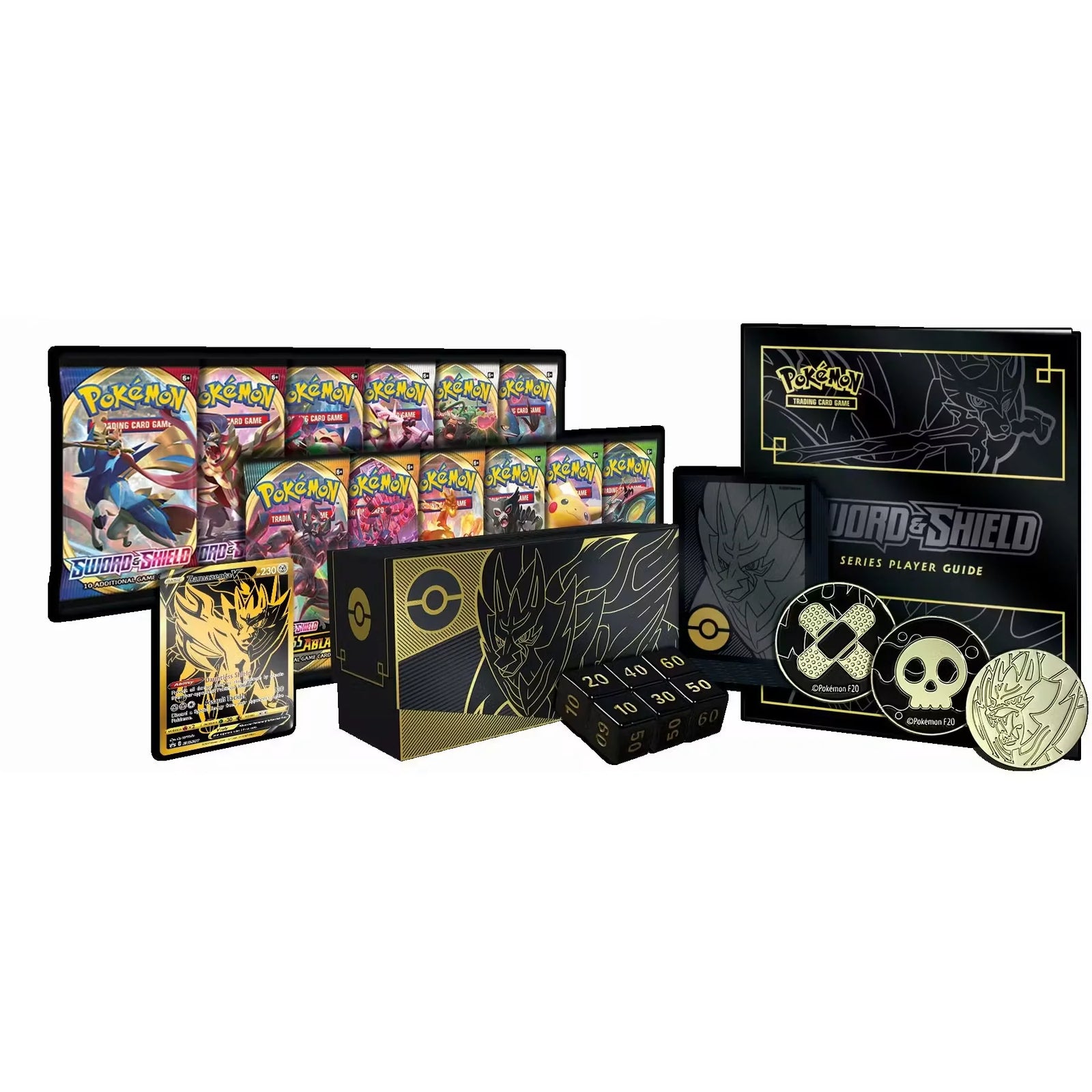 Pokemon Sword & Shield Elite Trainer Box Plus | Zamazenta (Ships Sealed Only)