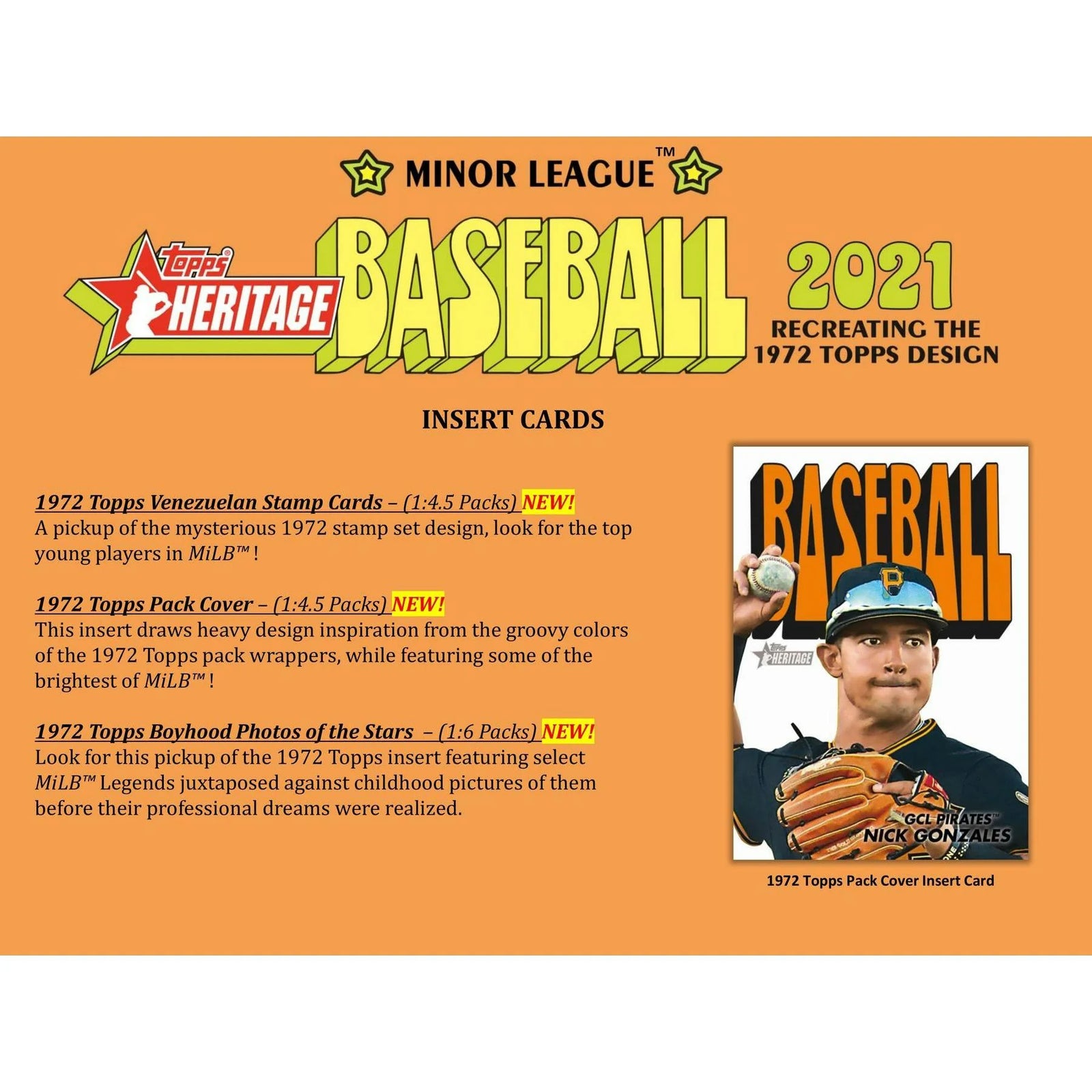DRAFT - Just In 2021 Topps Heritage Minor League Baseball Hobby Box