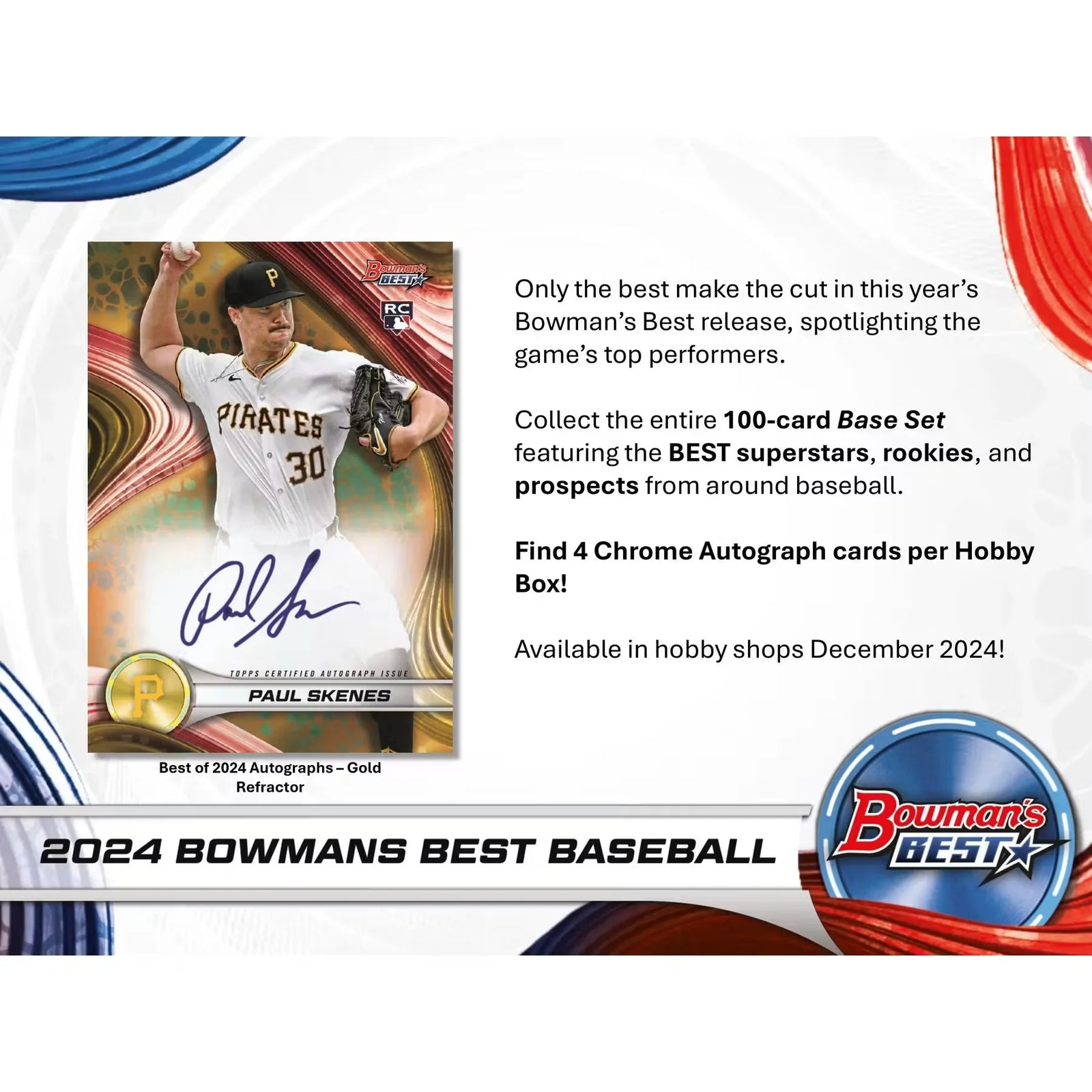 2024 Bowman's Best Baseball Hobby 8-Box Case | Chrome Autographs (Ships Sealed Only)