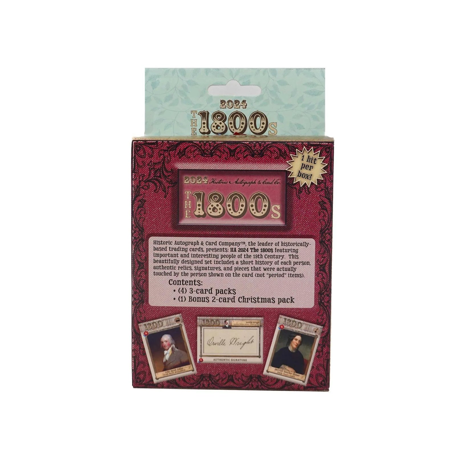 DRAFT - 2024 Historic Autographs The 1800s Trading Cards Hobby Box