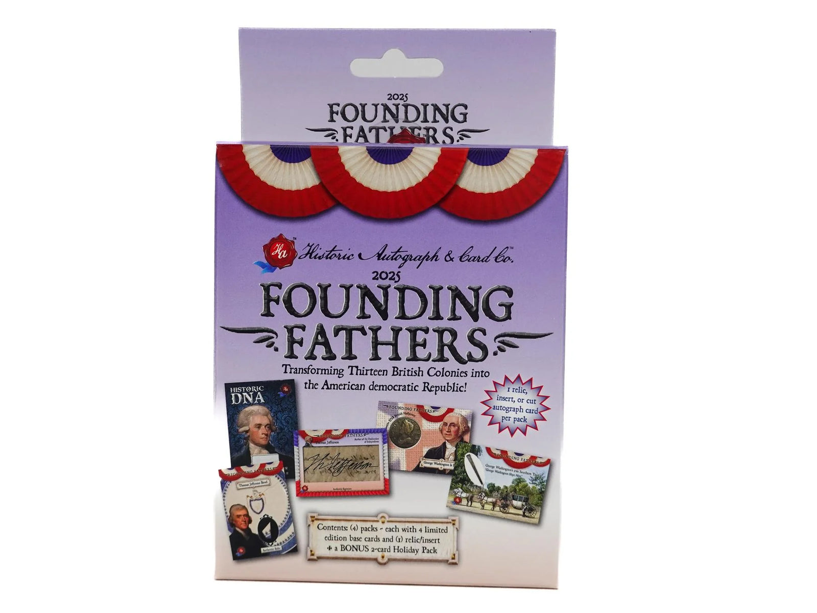 DRAFT - 2025 Historic Autographs Founding Fathers Trading Cards Hobby Box