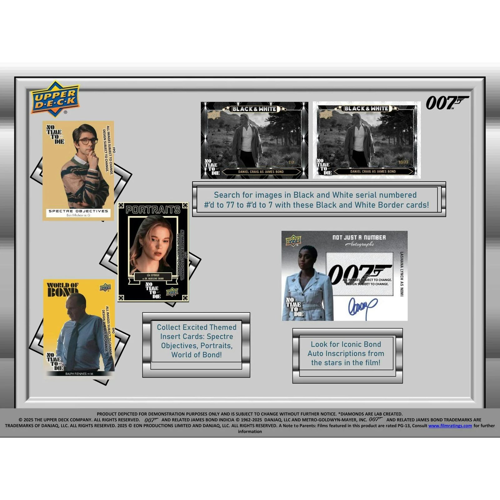 DRAFT - Upper Deck James Bond No Time To Die Hobby 12-Box Case | 2025