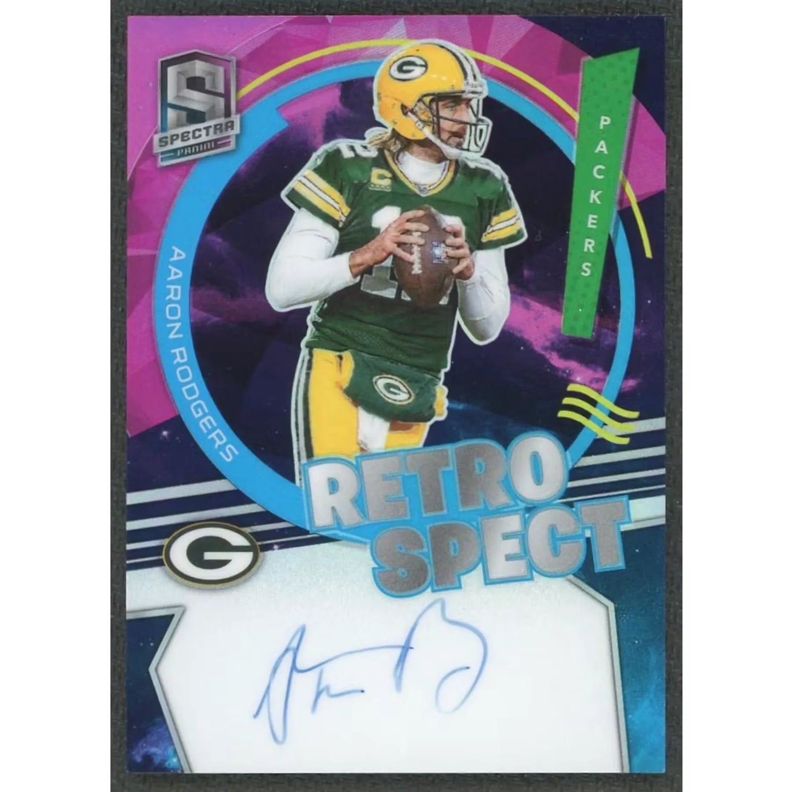 Aaron Rodgers Signed 2022 Panini Spectra Card | Retrospect Auto/2