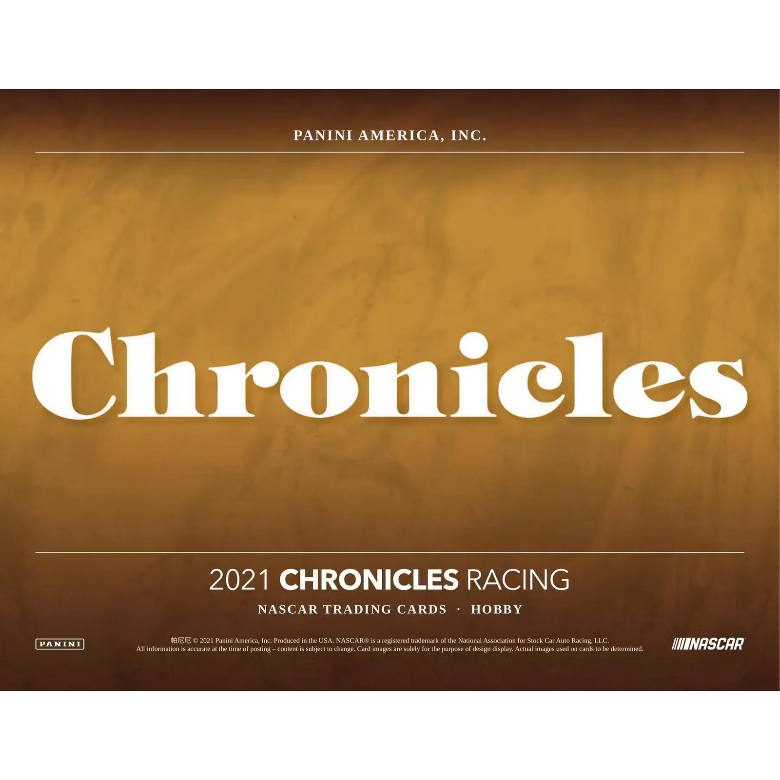 2021 Panini Chronicles Racing Hobby Box (Ships Sealed Only) - D