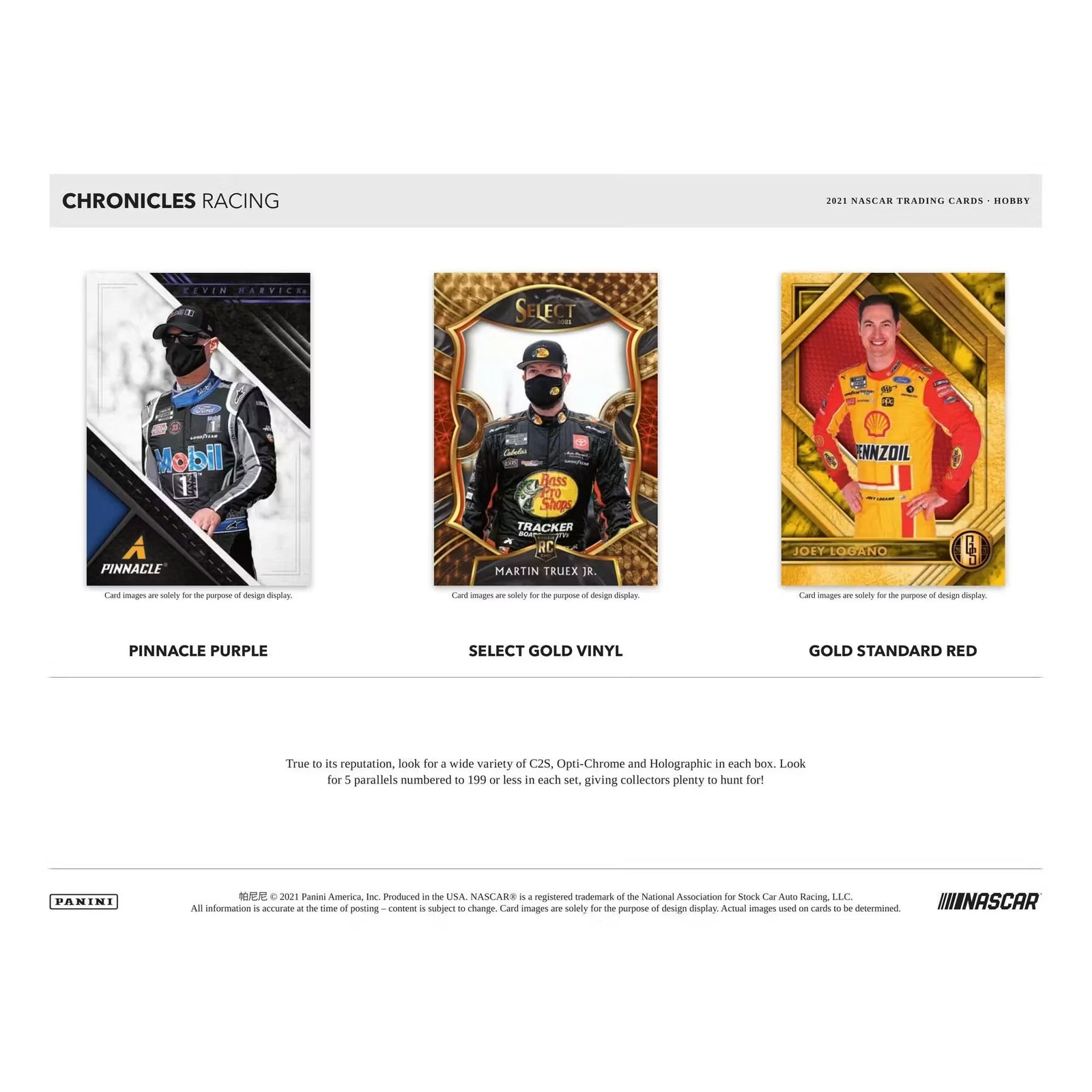 2021 Panini Chronicles Racing Hobby Box (Ships Sealed Only) - D