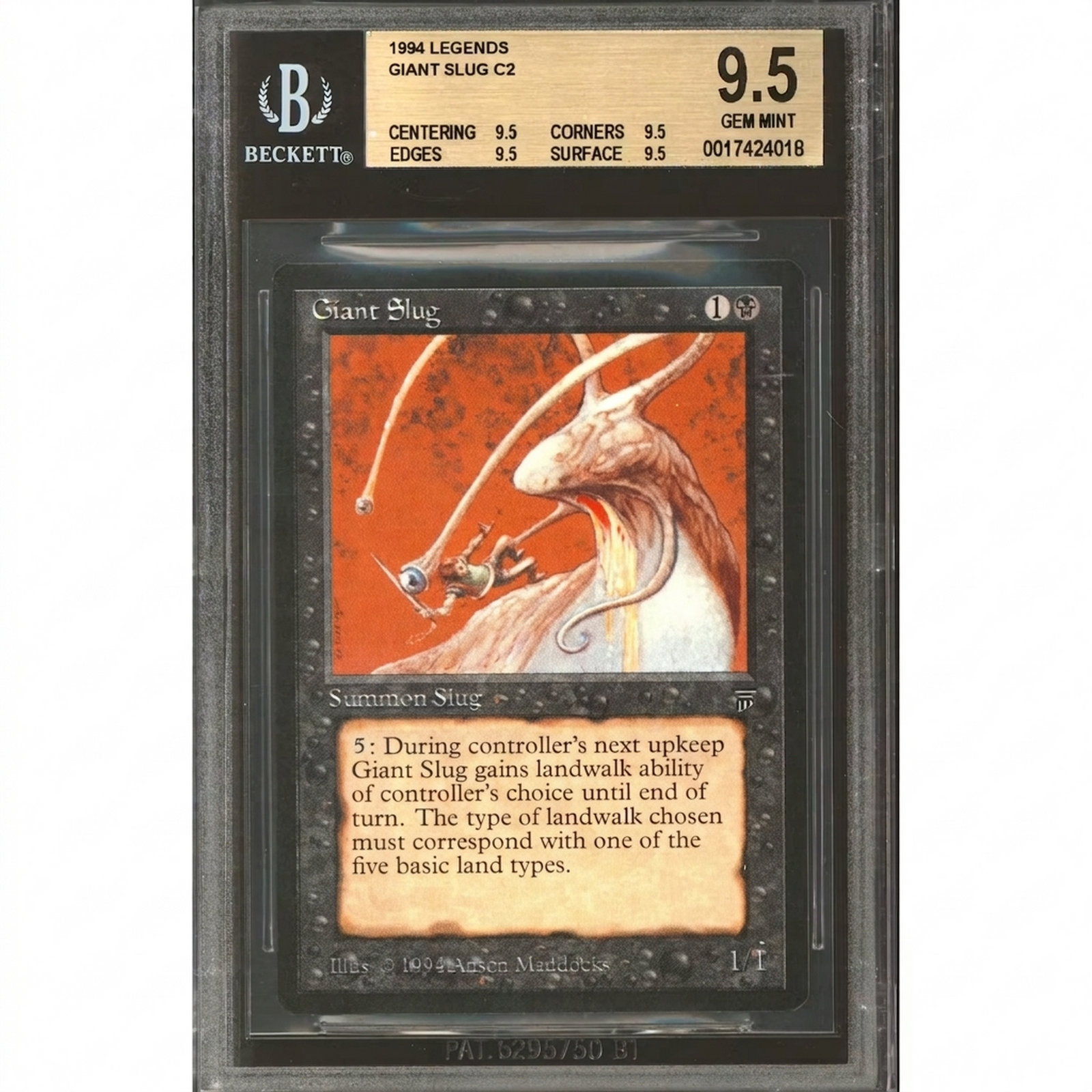 Giant Slug Magic the Gathering Legends | BGS 9.5 GEM MINT