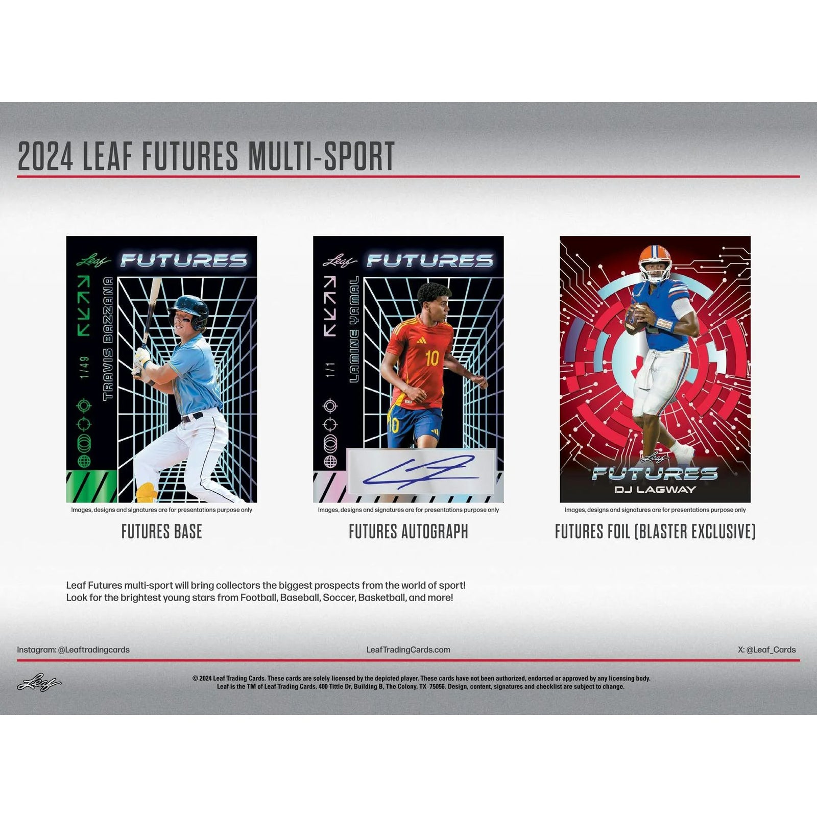 DRAFT - 2024 Leaf Futures Multisport Hobby 12-Box Case