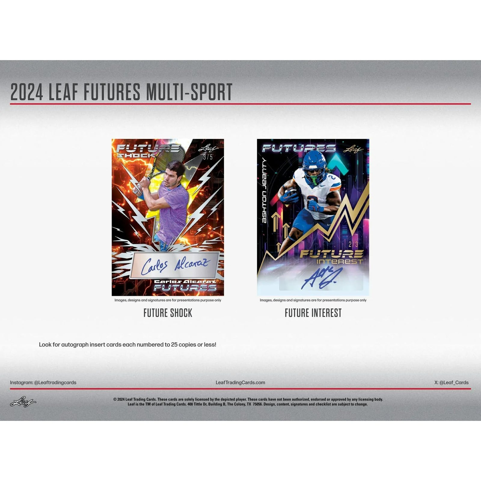 DRAFT - 2024 Leaf Futures Multisport Hobby 12-Box Case