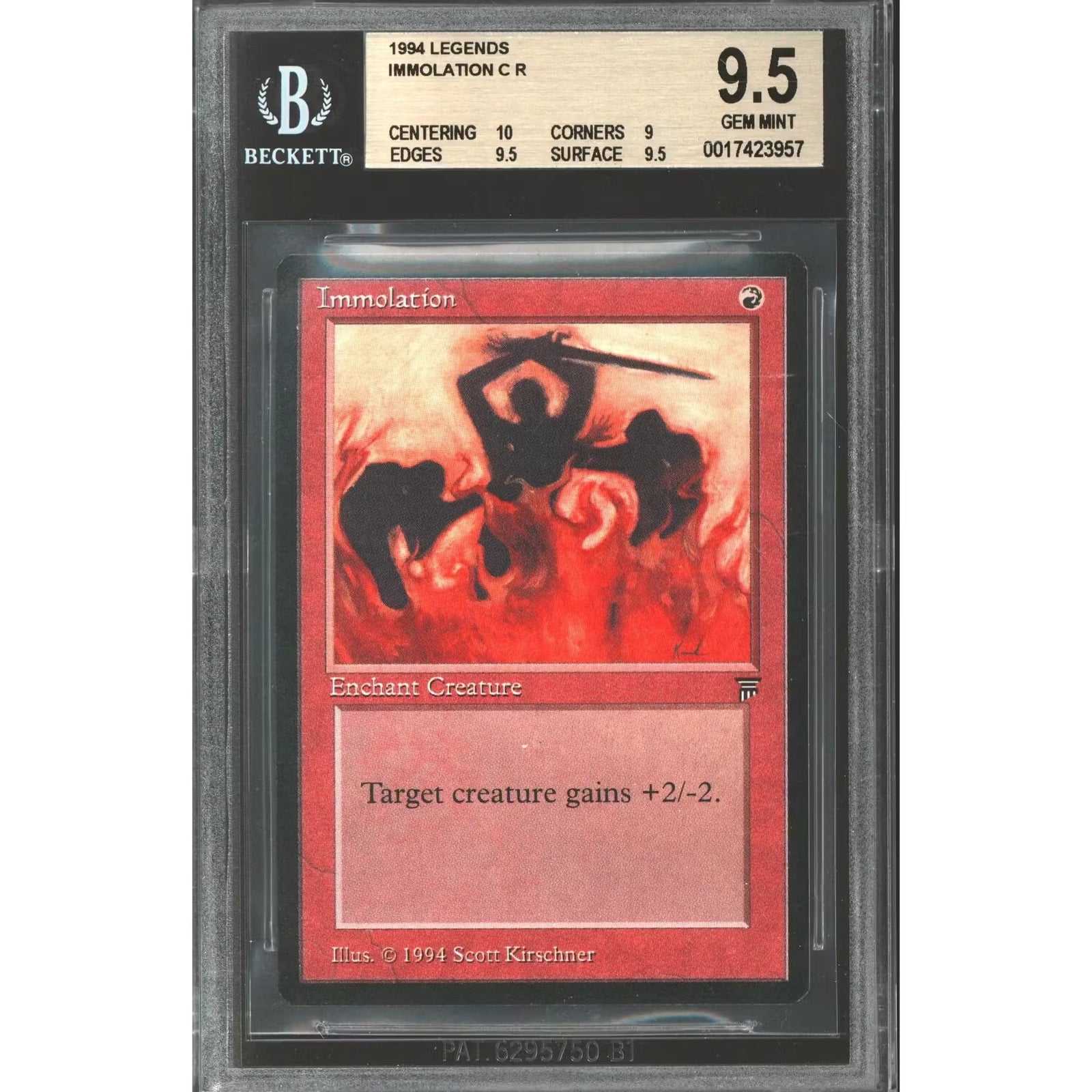 Magic the Gathering Immolation Legends Card | BGS 9.5 Gem Mint