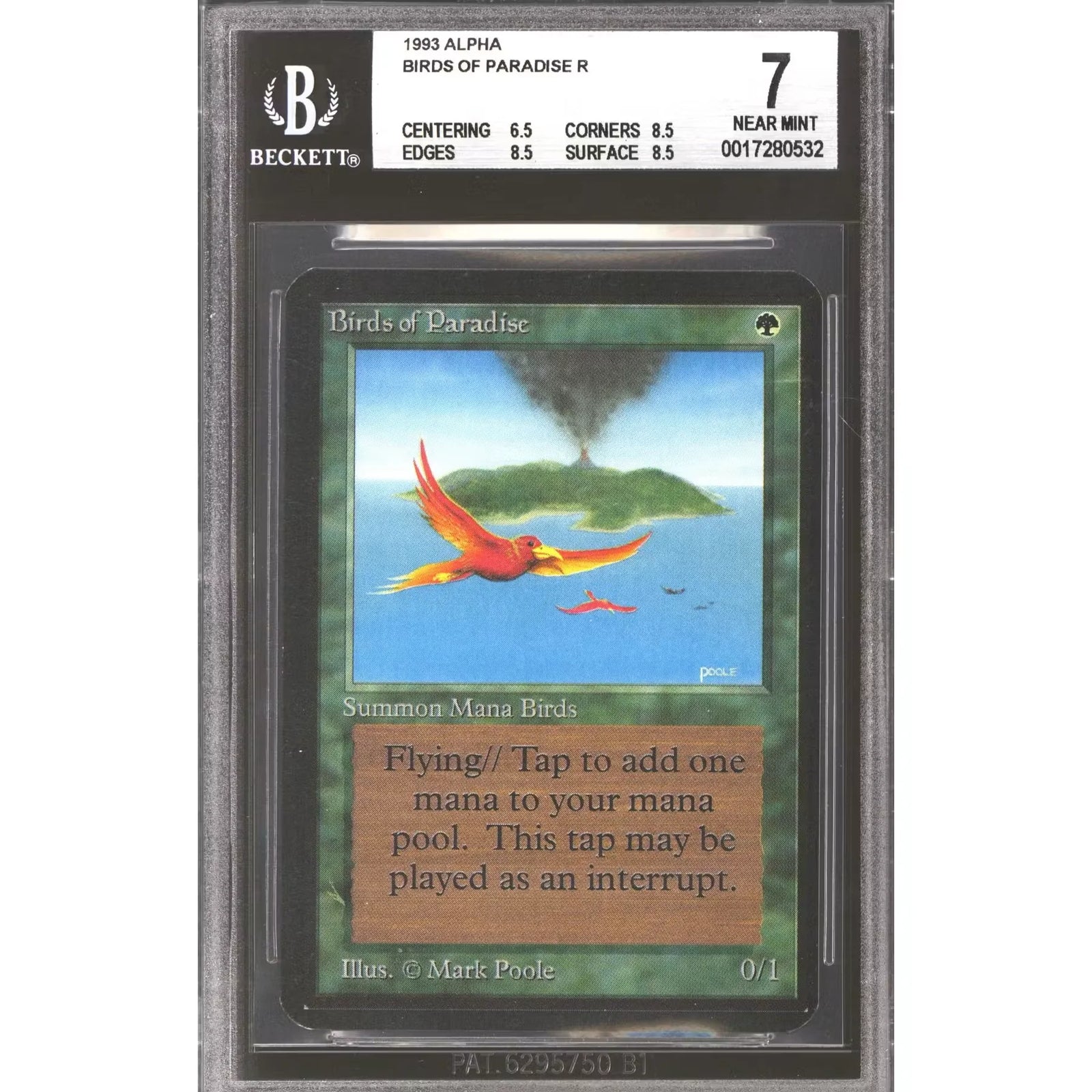 Magic the Gathering Alpha Birds of Paradise | BGS 7 (6.5, 8.5, 8.5, 8.5)