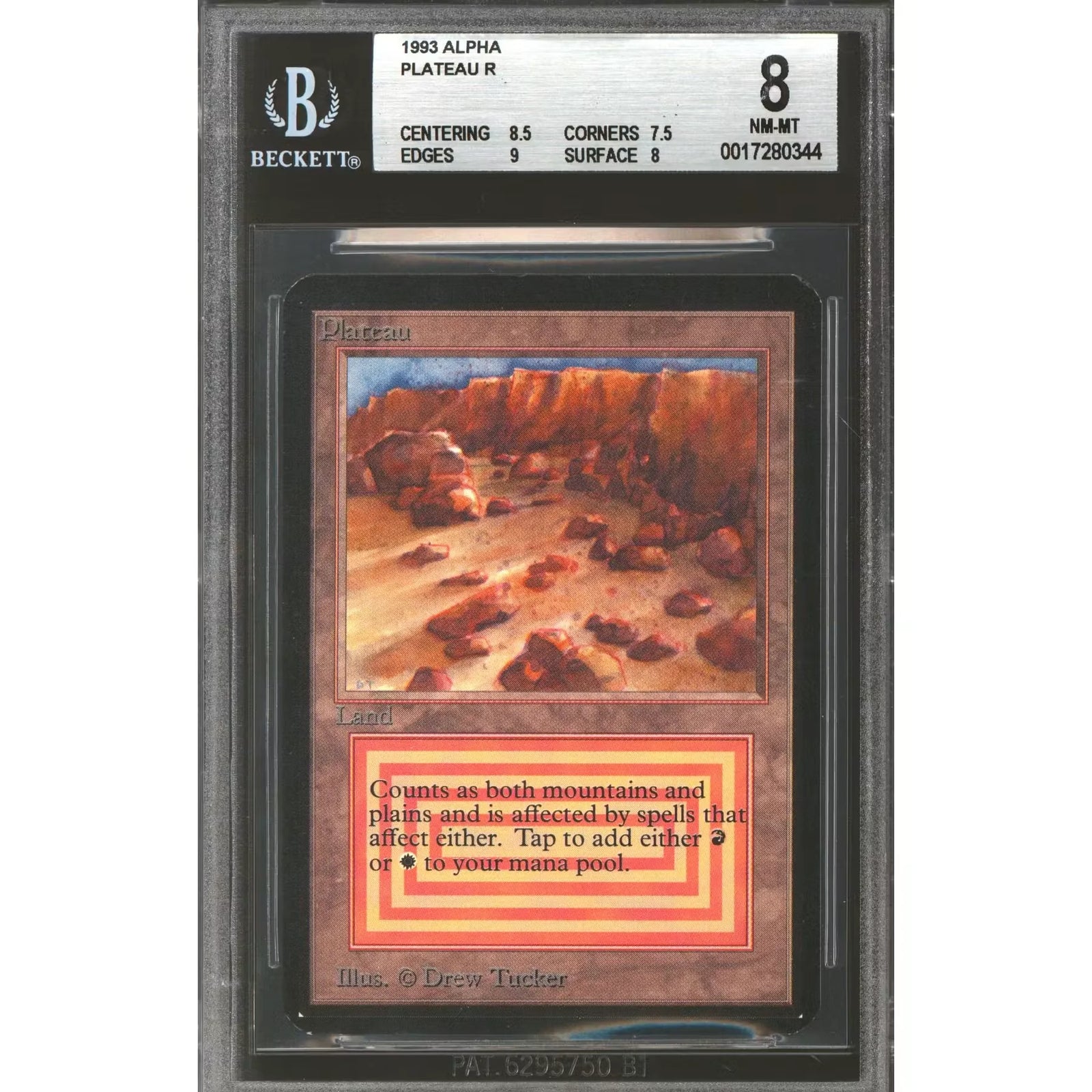 Magic the Gathering Alpha Plateau | BGS 8 Near Mint