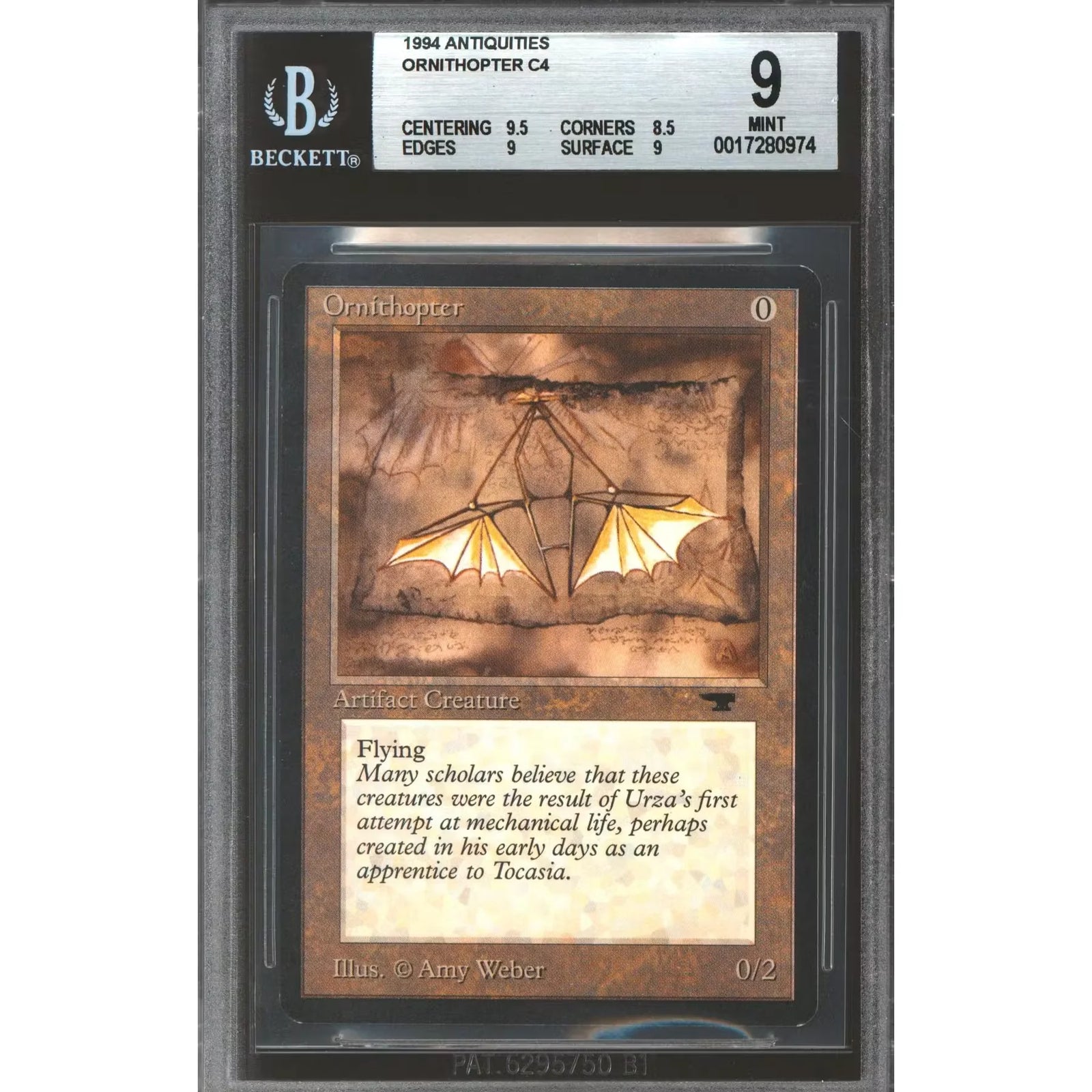 Magic the Gathering Antiquities Ornithopter | BGS 9 Graded