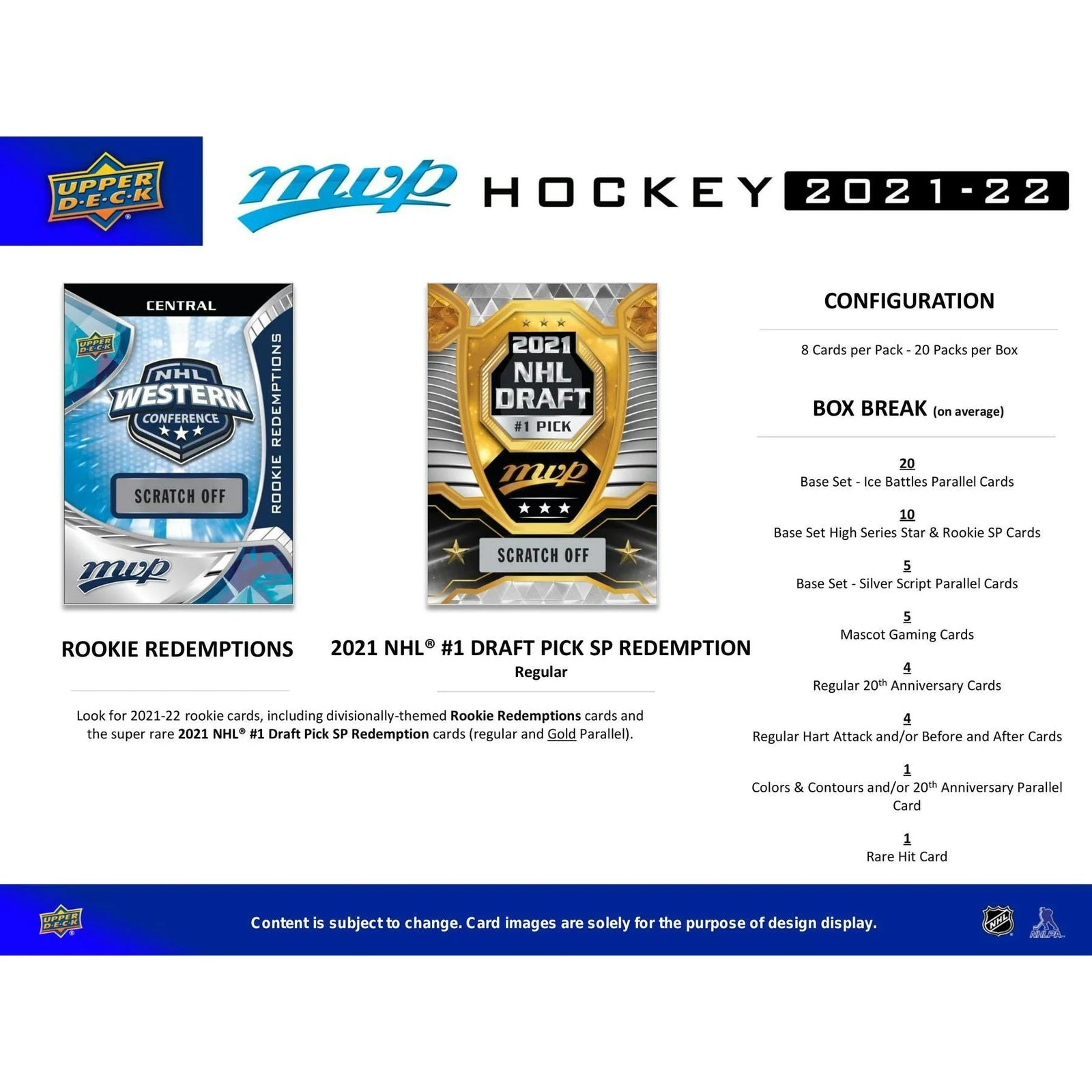 DRAFT - 2021-22 Upper Deck MVP Hockey Hobby Box | dacardworld:BV2E0ZITQA