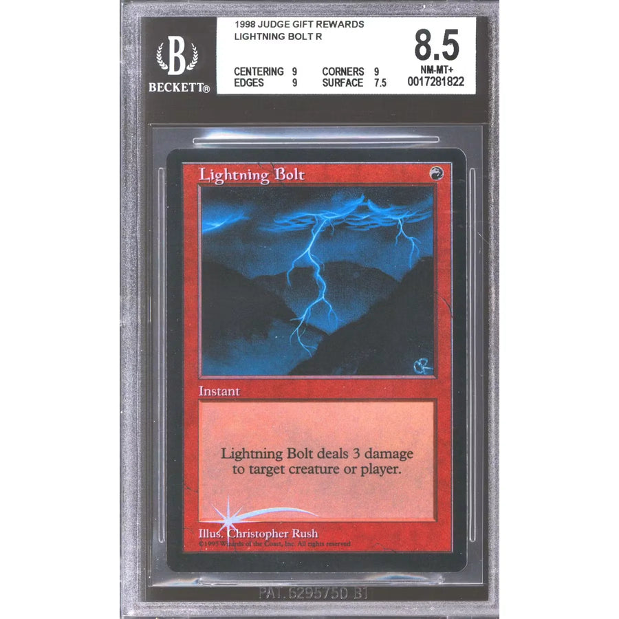 Magic the Gathering Lightning Bolt Judge Promo FOIL | BGS 8.5