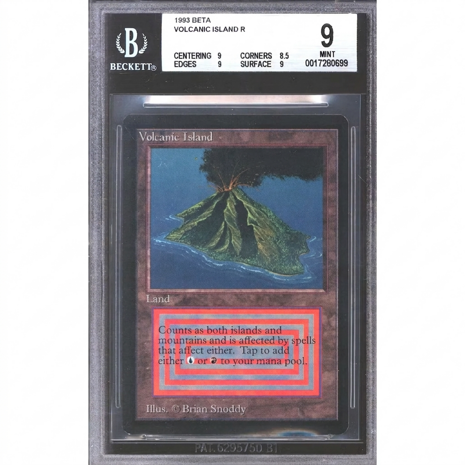 Volcanic Island Magic the Gathering Beta Card | BGS 9 Graded